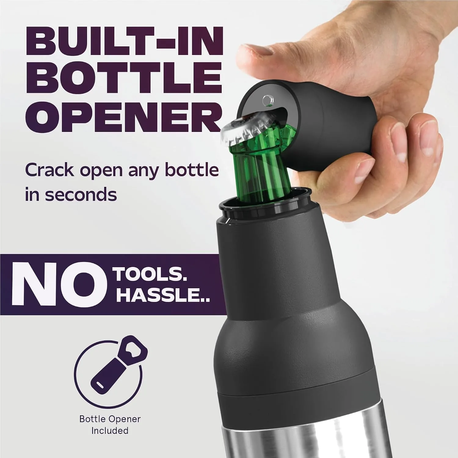 Asobu Frosty Beer Holder,Vacuum Insulated Double Walled Stainless Steel Beer Can and Bottle Cooler with Beer Opener, Bpa Free, Fits Standard 12oz, Ice Cold for Hours, Great Gift for Beer Lovers