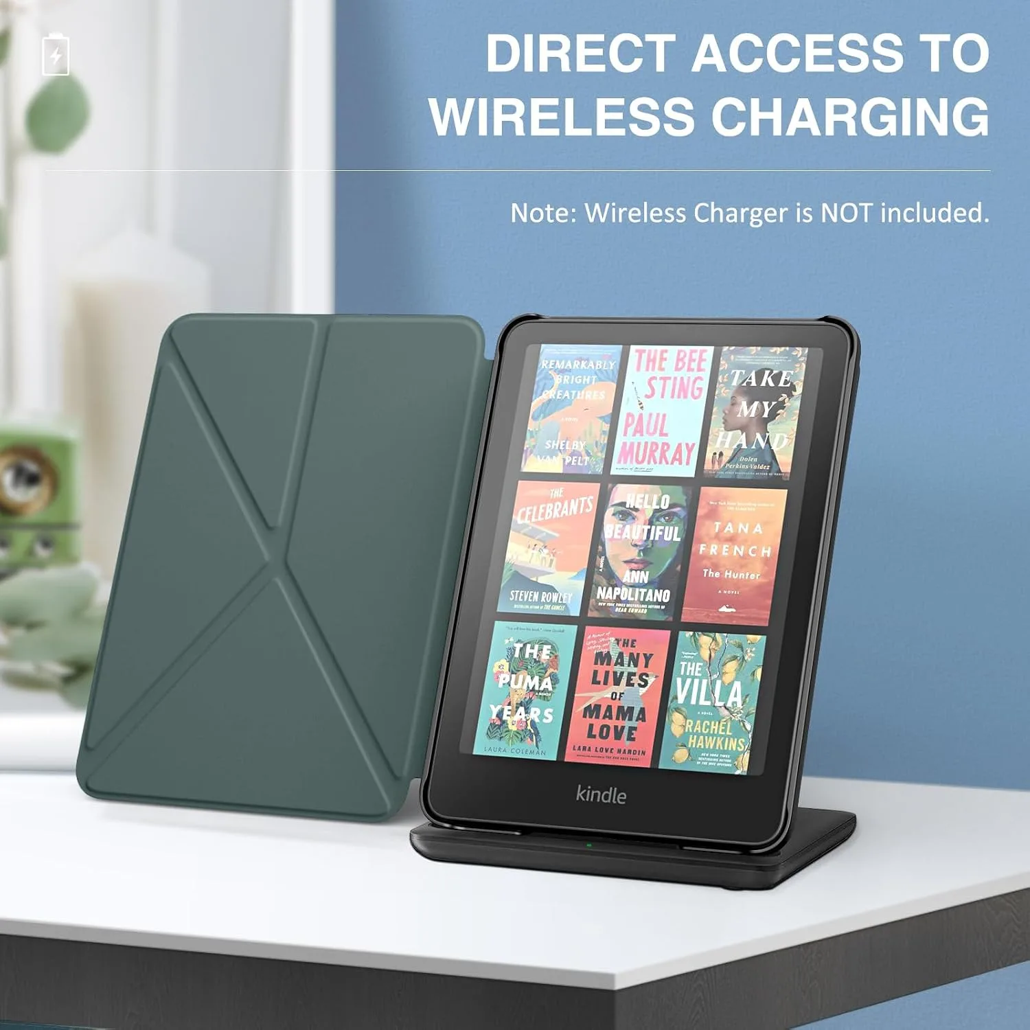 MoKo Case for 7" Kindle Paperwhite 12th Generation 2024, Midnight Green