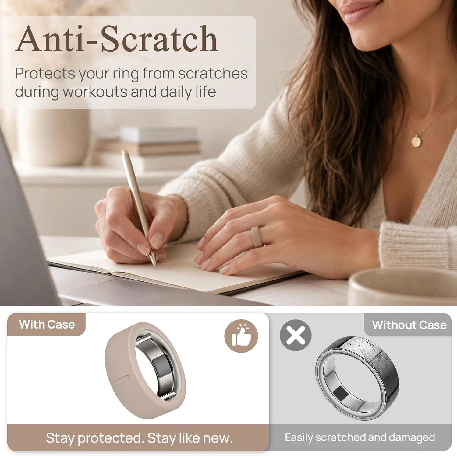 7 Pack Ring Cover Compatible with Oura Ring Gen 4/4 Ceramic/Oura Gen 3