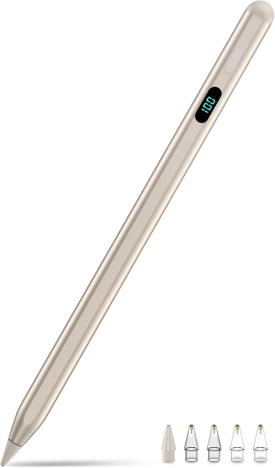 Stylus Pencil for iPad 2026,Magnetic&Palm Rejection&Fast Charge-Starlight
