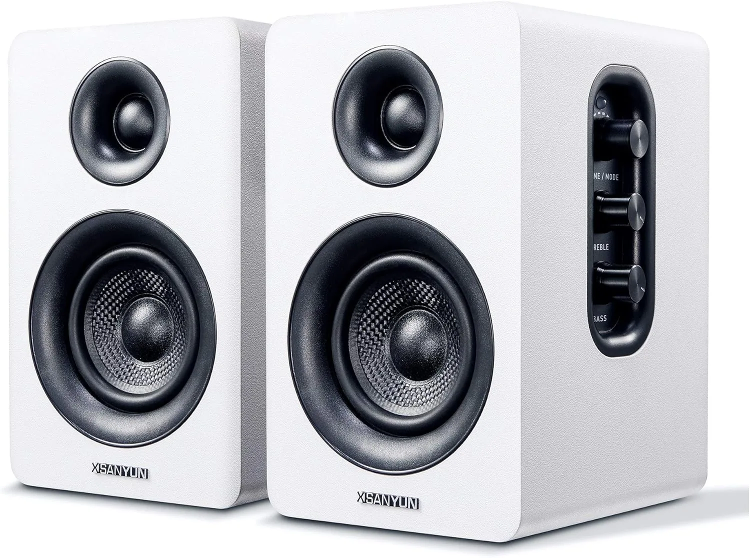 Sanyun SW208 3" Active Bluetooth 5.0 Bookshelf Speakers, Built-in 24bit DAC