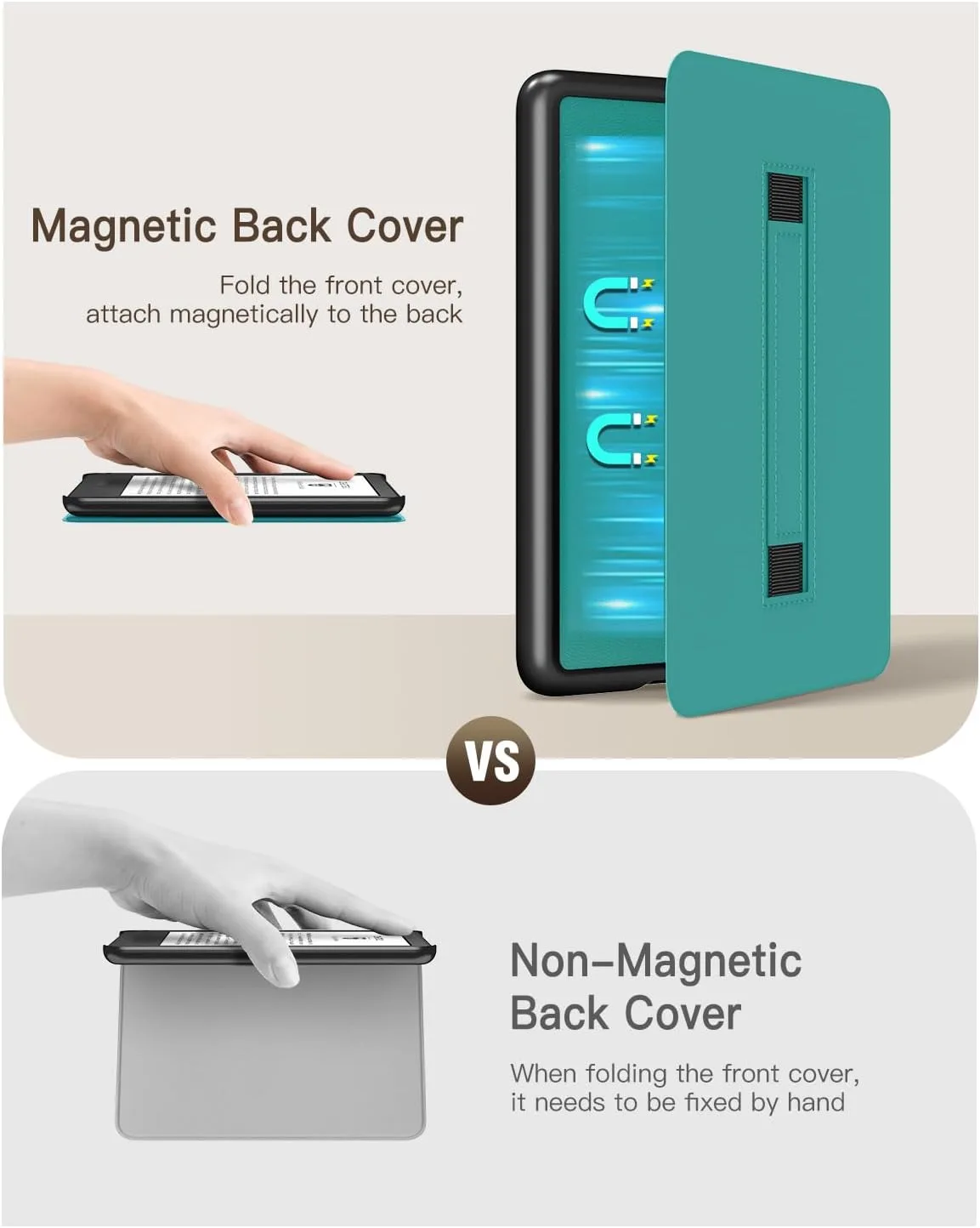 MoKo Case for 6" Kindle (11th Generation-2024/2022 Release), Jade Green