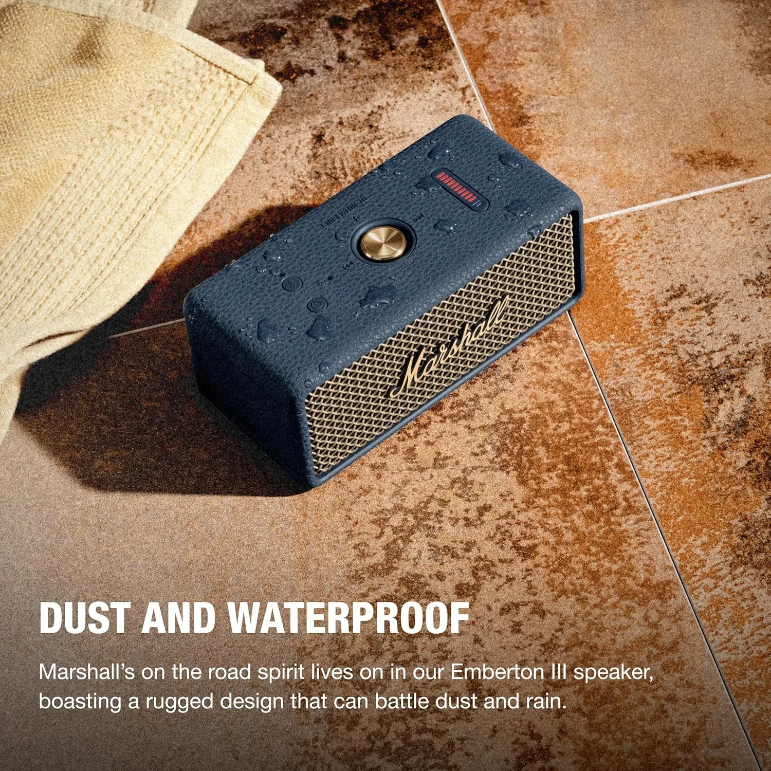 Marshall Emberton III Portable Bluetooth Waterproof Speaker - Midnight Blue