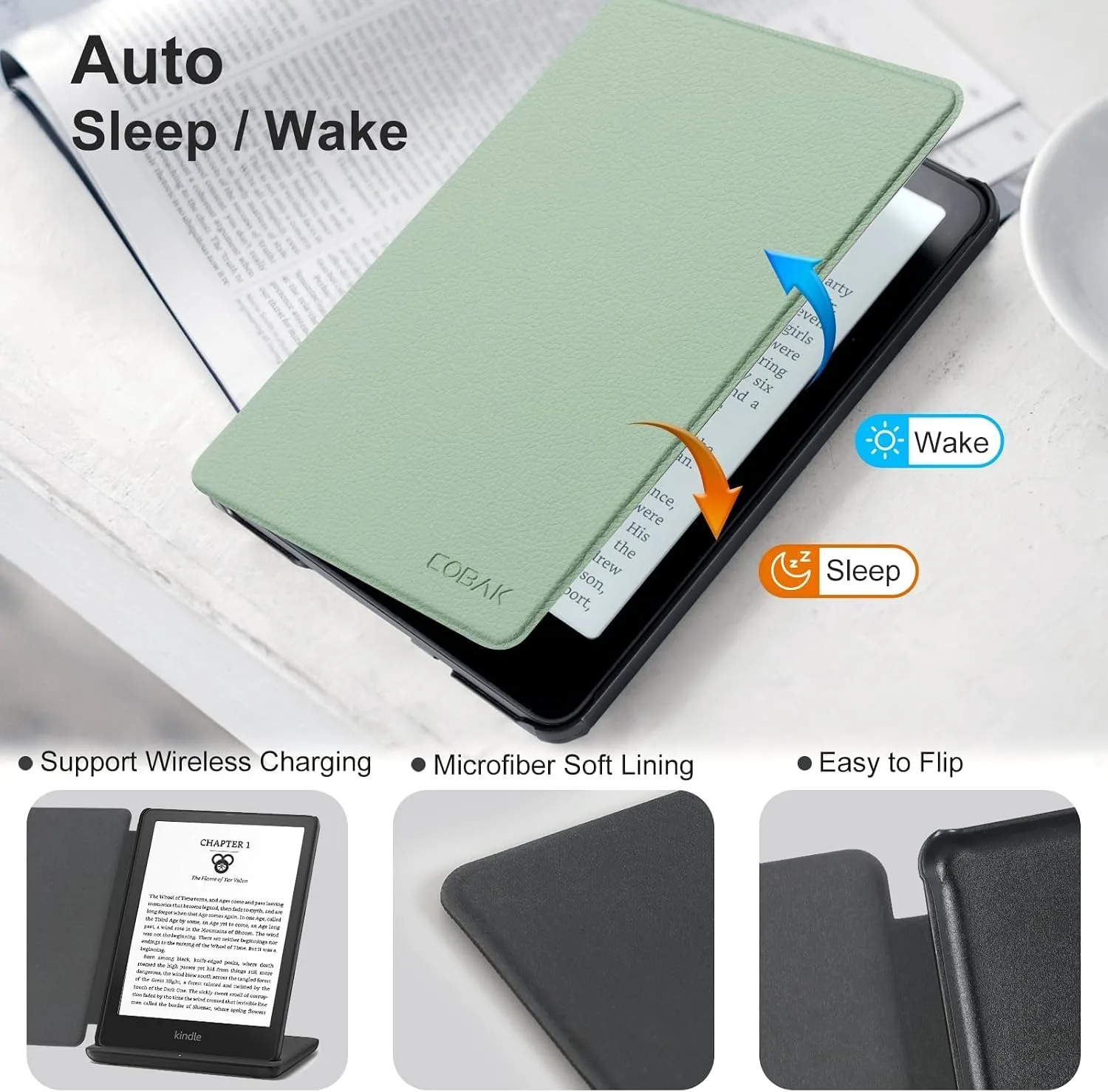 CoBak All New 6 Inch Magnetic Case, not for iPad (A0730)