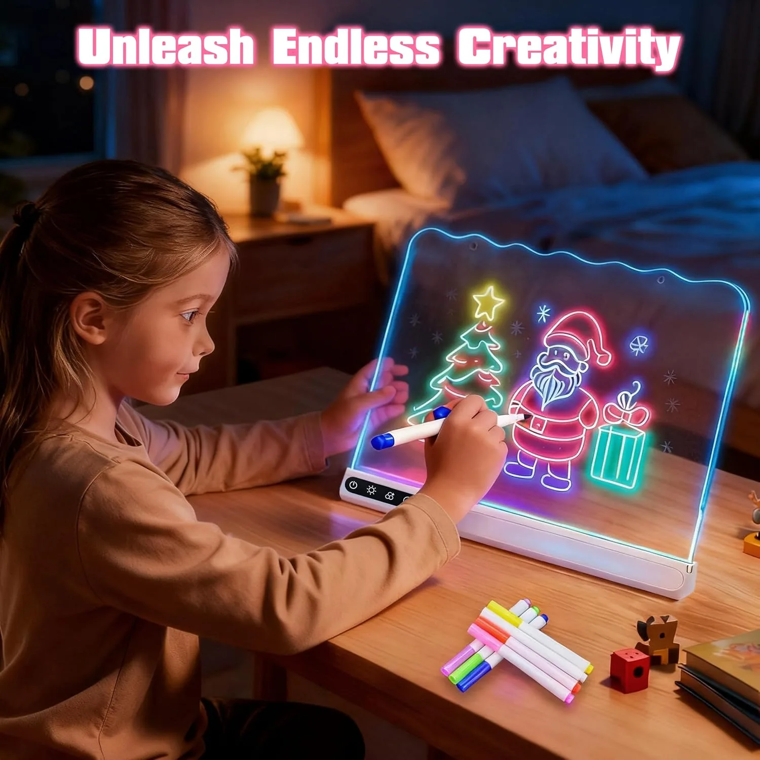 16" Led Light Up Drawing Board for Kids, Art Toy Gifts for Age 3-12