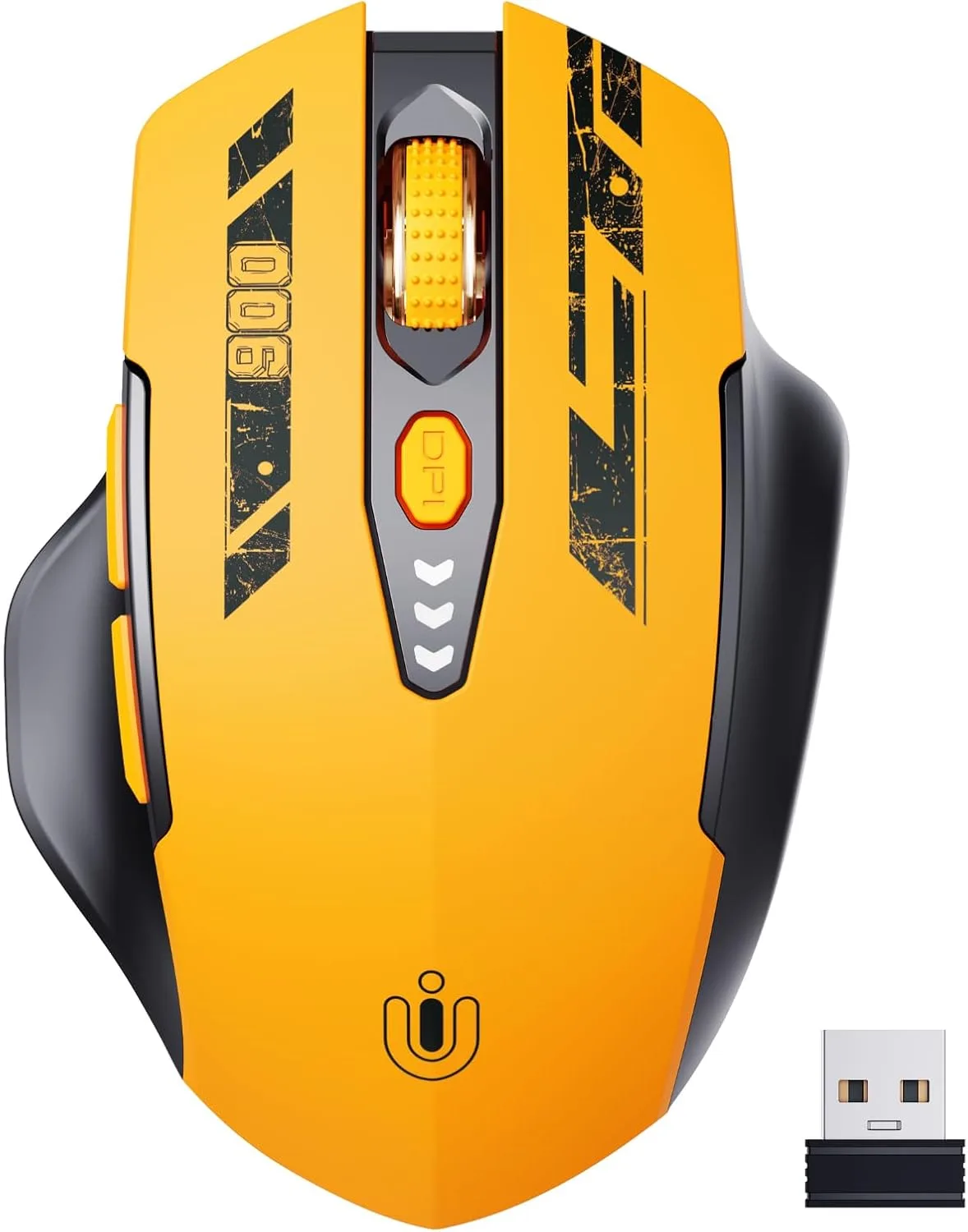 Mouse inalámbrico Uineer recargable 2.4GHz con indicador de batería