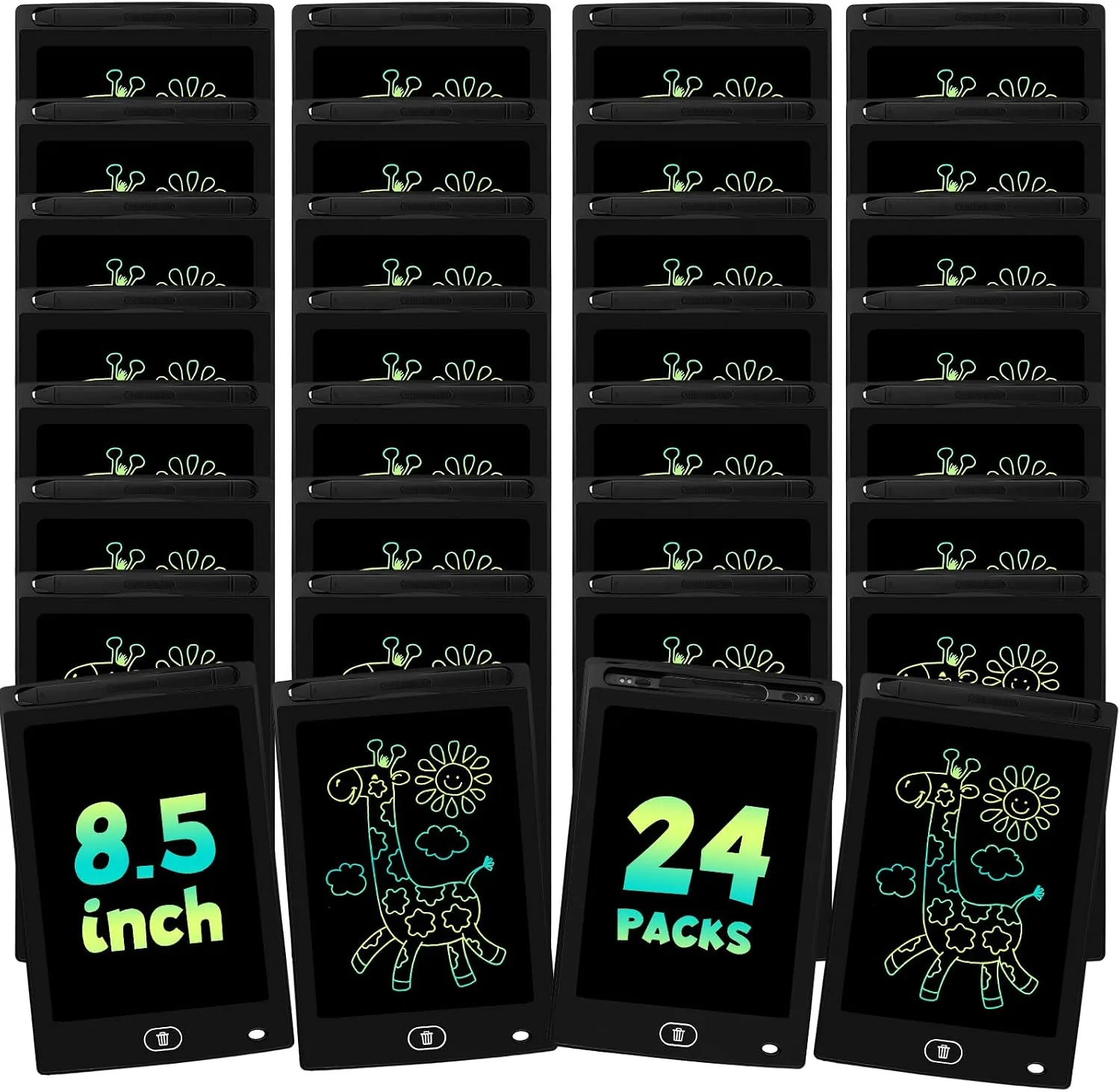 24 Pack 8.5 inch LCD Writing Tablet for Kids - Erasable and Reusable Toddler Doodle Board, Ideal Drawing Pad for Learning Toy for Ages 3-8,Gift for Girls Boys