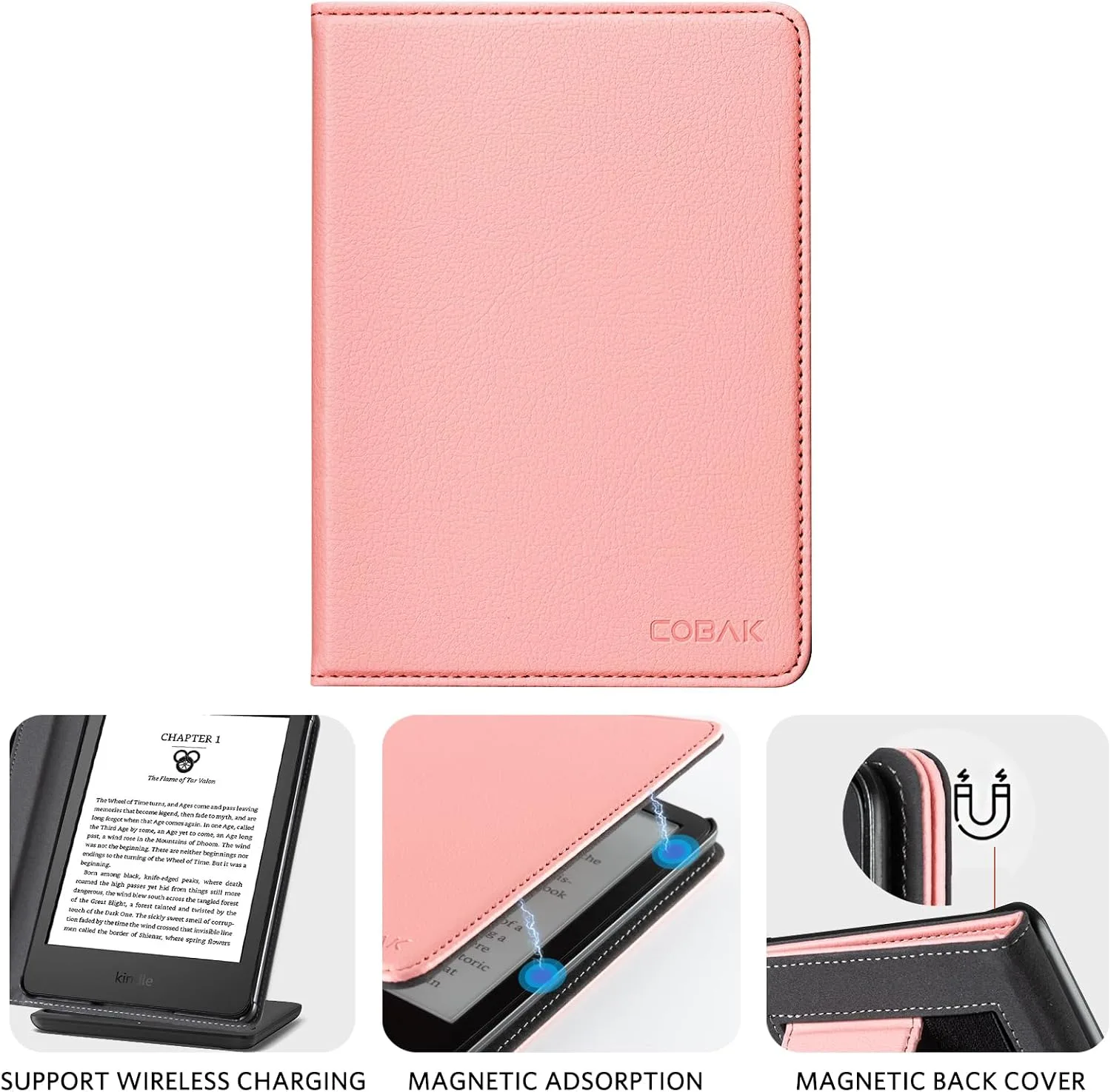 CoBak Case with Stand for for 6" Kindle (2024 & 2022, 11th Gen)