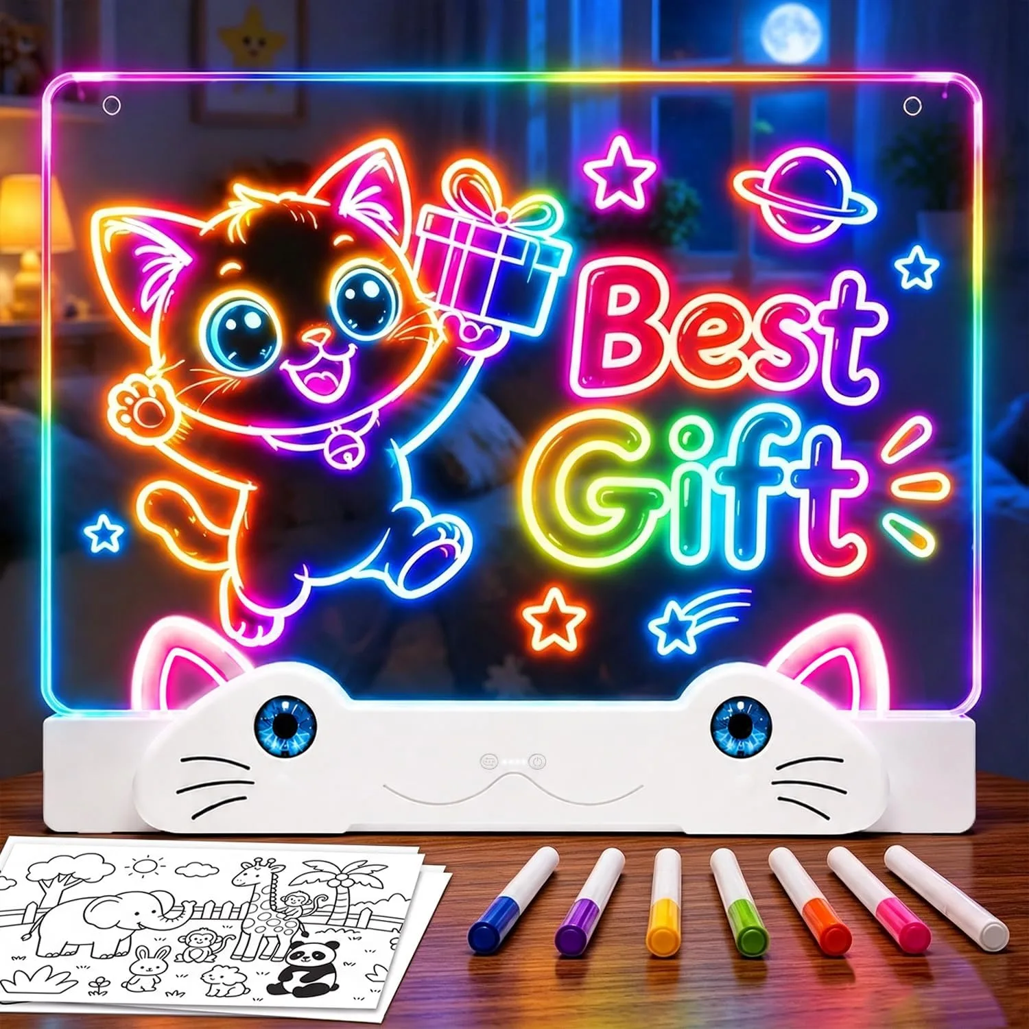 LED Drawing Board for Kids,Light Up Drawing Board,Gifts for Girls Boys Kids