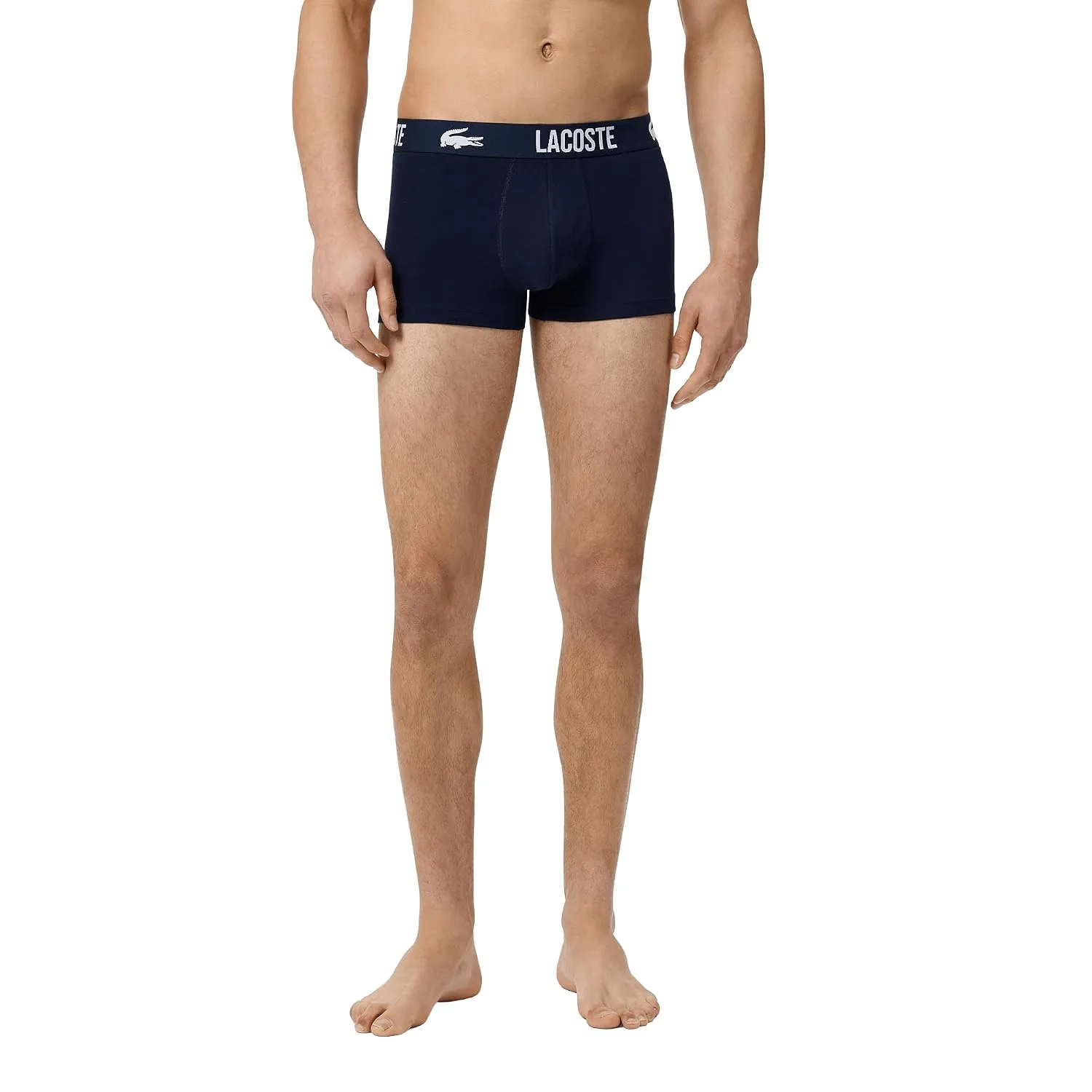 Lacoste Men's Cotton Stretch Essentials Trunks, 5-pack