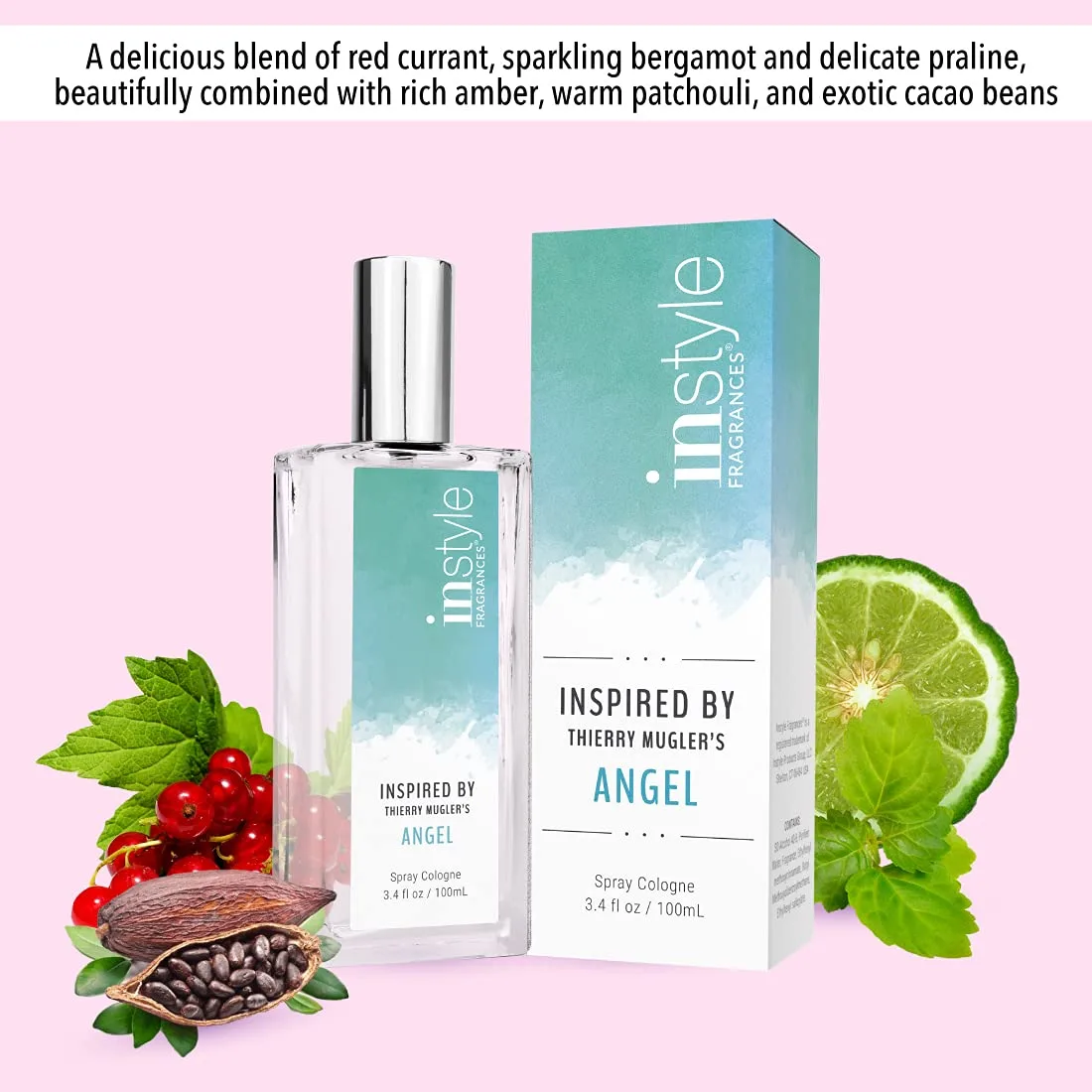 Instyle Fragrances | Inspired by Thierry Mugler's Angel | Women’s Eau de Toilette | Vegan and Paraben Free | 3.4 Fluid Ounces (Pack of 2)