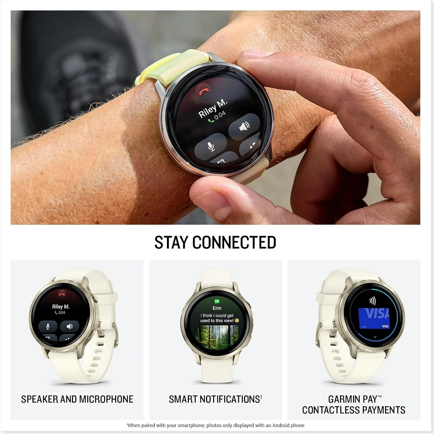 Garmin Venu 4 Health Fitness GPS Smartwatch 41mm AMOLED Bundle