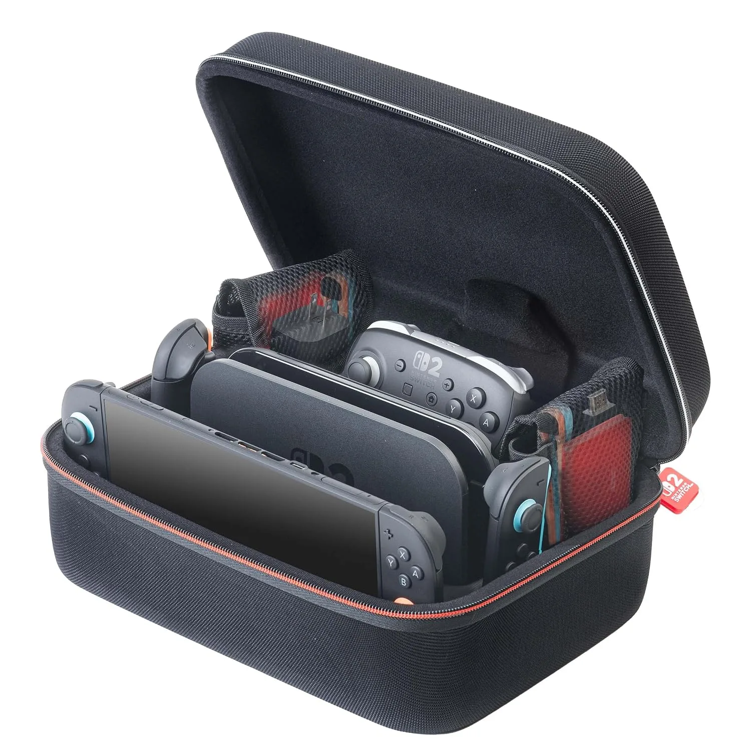 Game Traveler Deluxe Licensed System Case for Nintendo Switch 2 and OLED, Black, Large - R.D.S. INDUSTRIES, INC. (NS262)