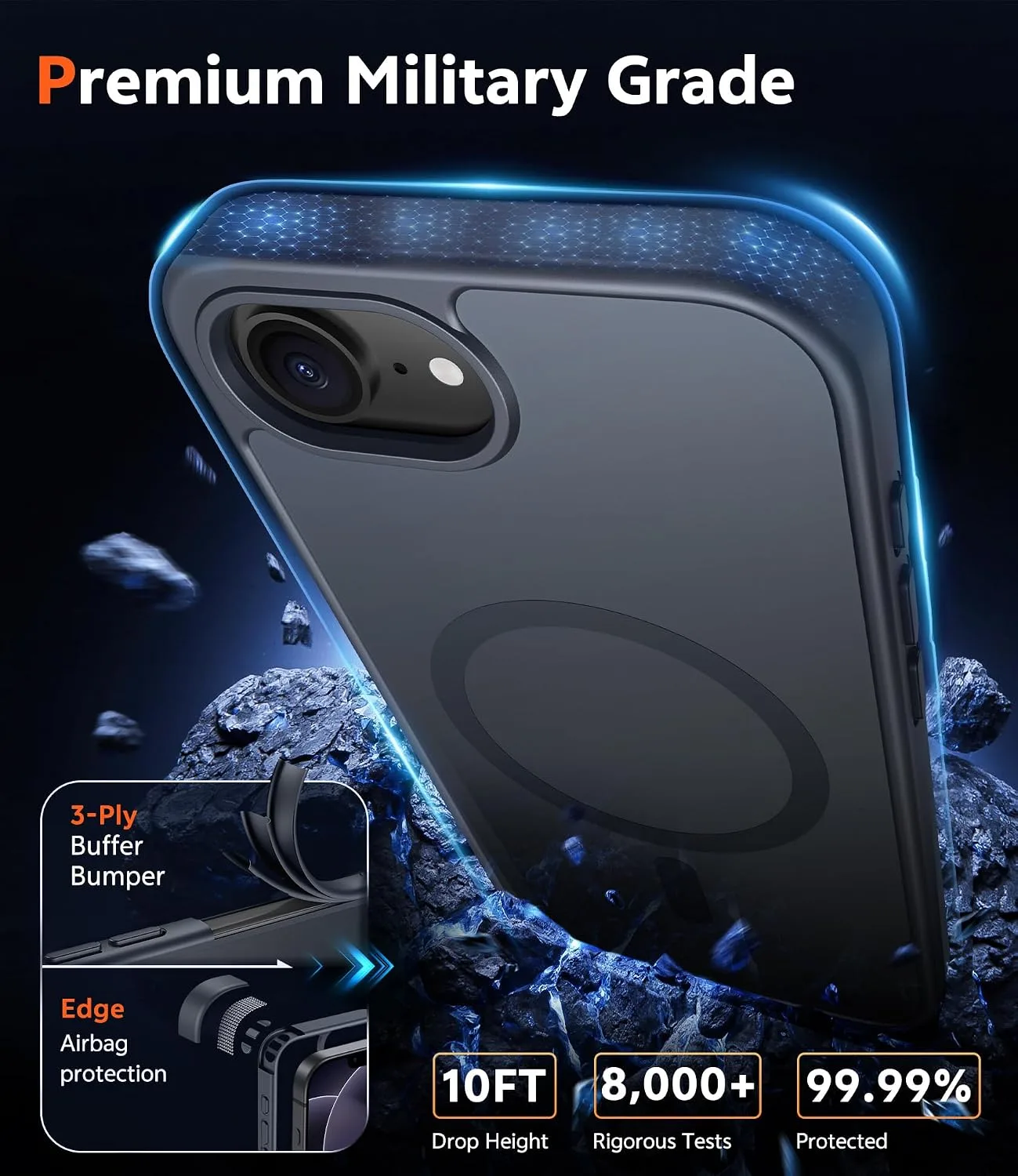 FNTCASE for iPhone 17e/16e Phone Case Compatible with Magsafe Phonecase