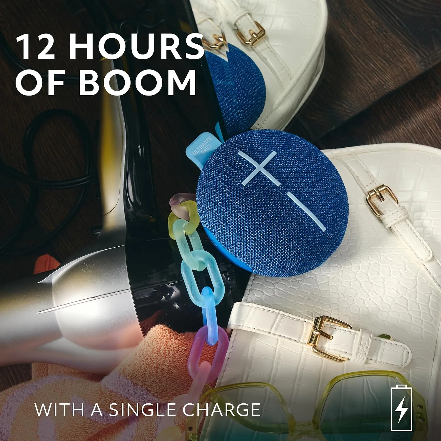 Ultimate Ears MINIROLL Waterproof Bluetooth Speaker - Majestic Blue