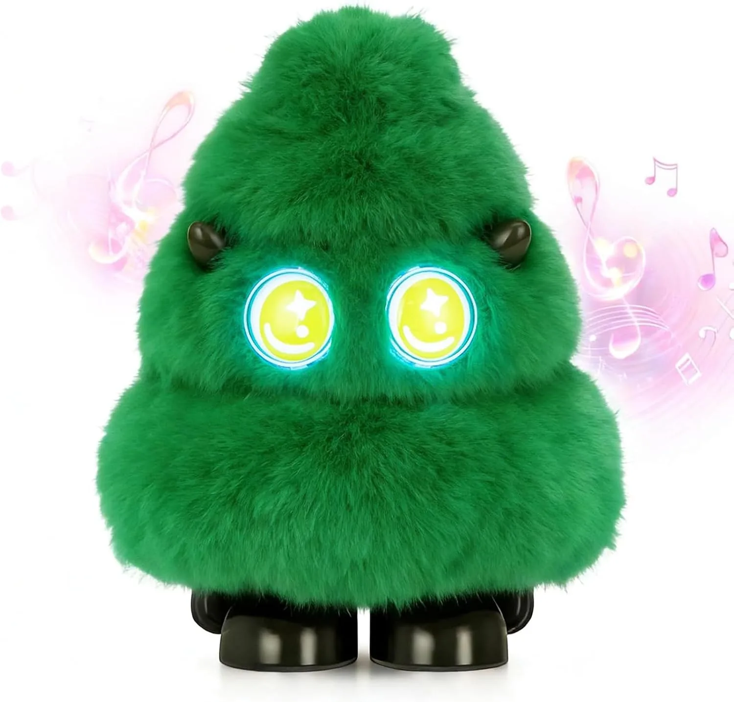 Christmas Tree Plush Bluetooth Speaker With LED,15W Speaker with Deep Bass