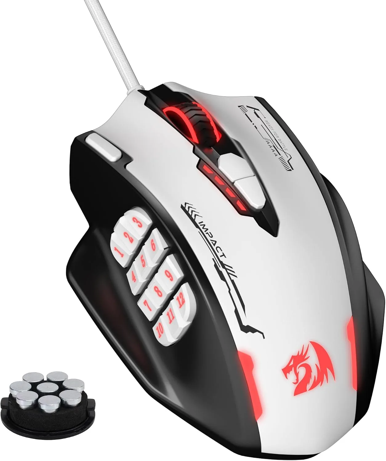 Redragon M908 Wired RGB MMO Gaming Mouse 24000 DPI Remapping Keys