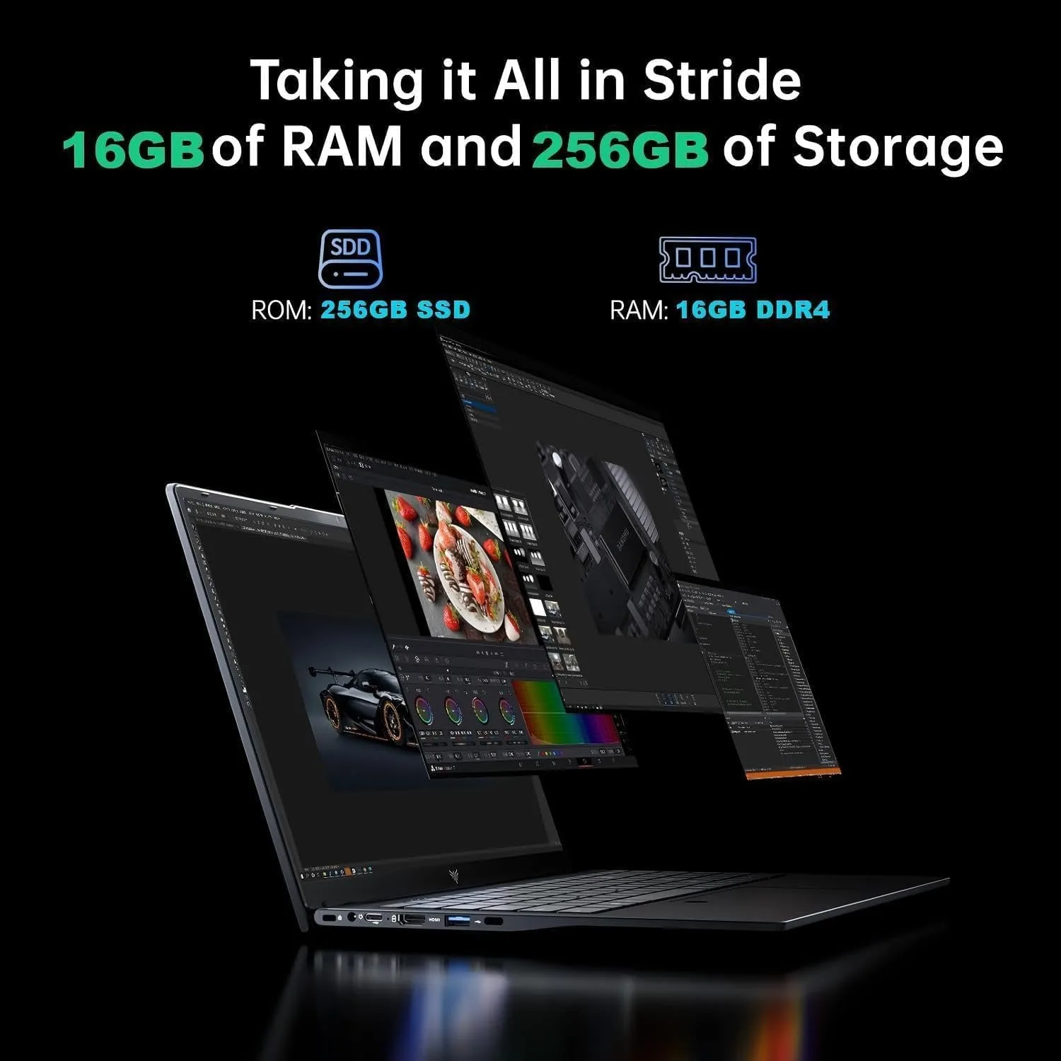 2026 Laptop 15.6" HD IPS Display Laptop with N95 Processor, Laptops 16GB RAM 256GB SSD Work Laptops UHD Graphics, Student Laptop Business Computer Light&Thin, Metal Shell, Webcam, Win, Type-C, USB3.2