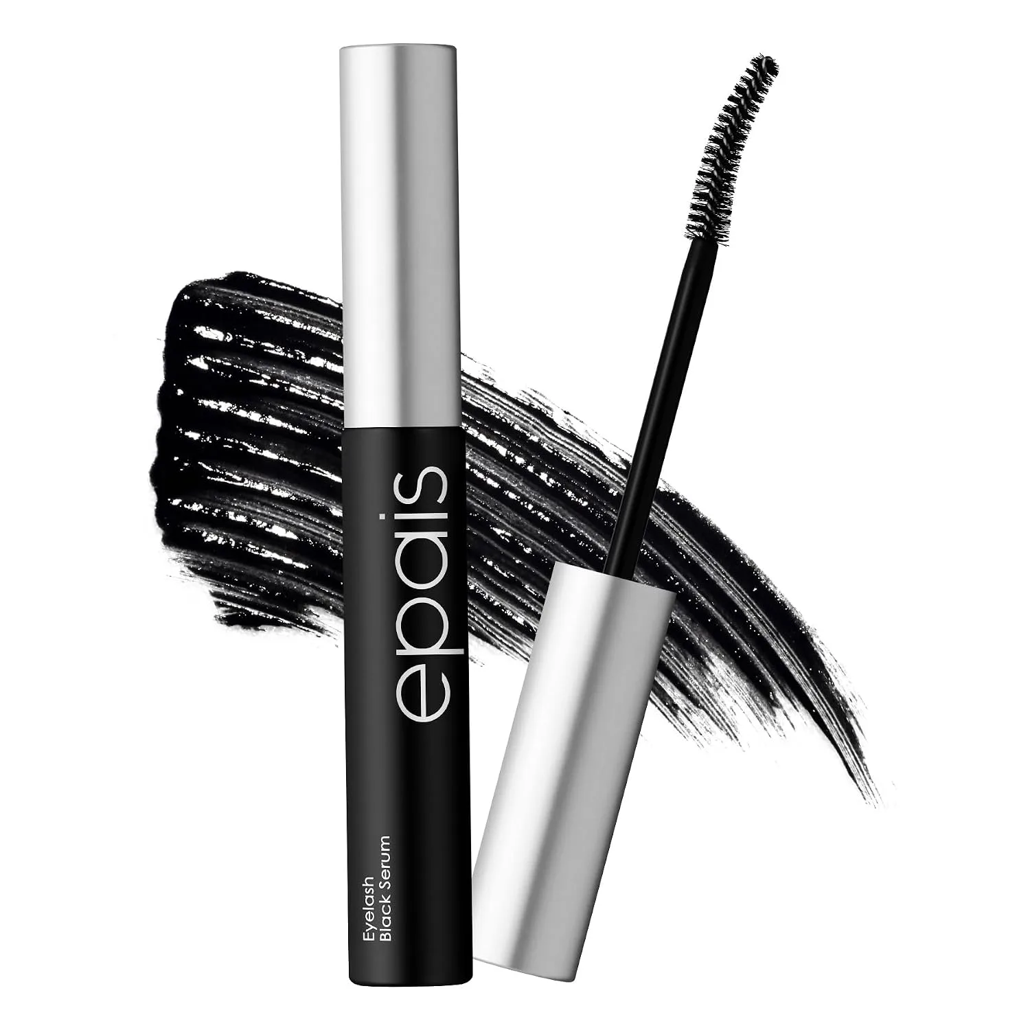 Epais Eyelash Black Tinted Serum, 2-in-1 Lash Growth Enhancer and Tinting Treatment, 7 Peptides and Biotin Formula for Longer Thicker Lashes, Charcoal-Based Black Food Complex, Korean Lash Care