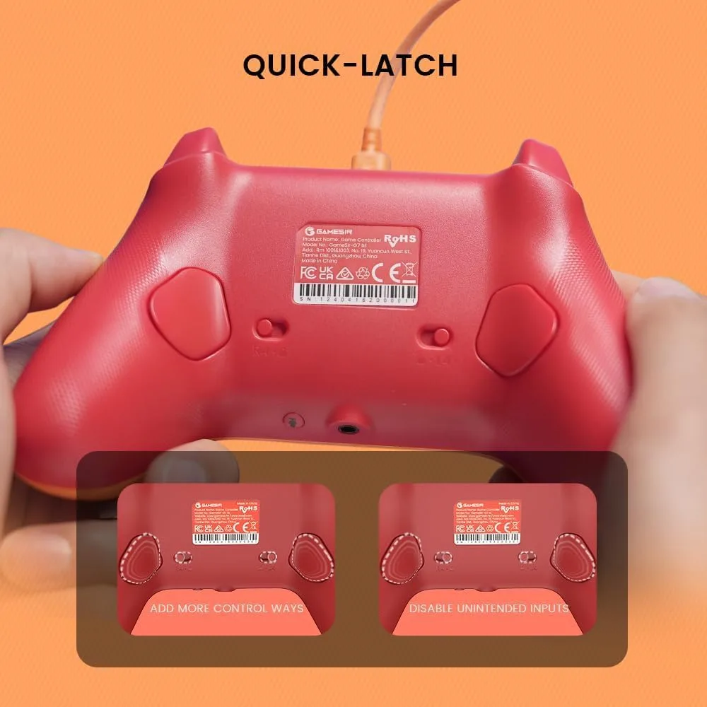 GameSir G7 SE Wired Controller for Xbox Series X|S, Xbox One & Windows 10/11, Plug and Play Gaming Gamepad with Hall Effect Joysticks/Hall Trigger, 3.5mm Audio Jack (Orange)