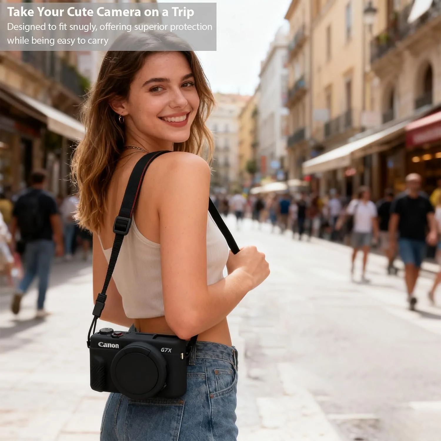 Camera Case for Canon G7X Mark II / G7X II - Black