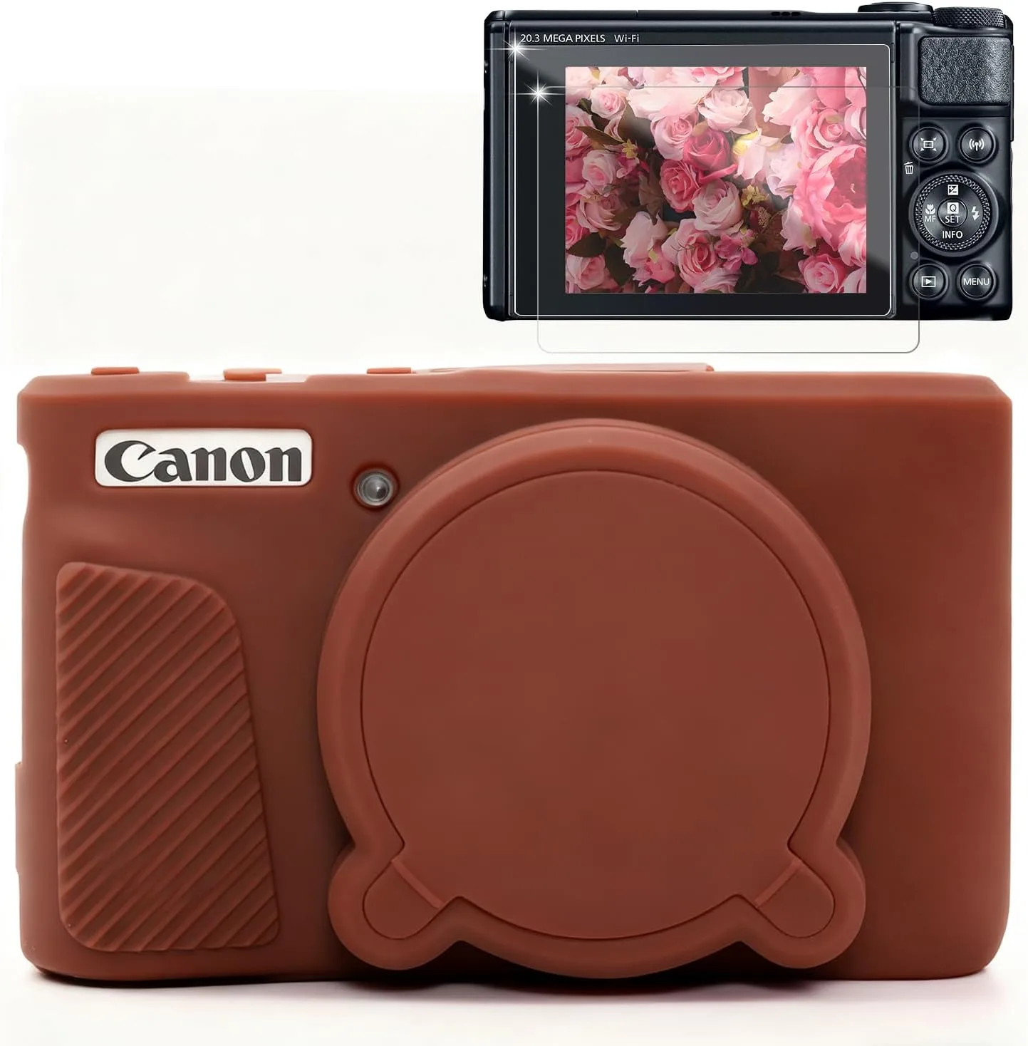 Case for Canon PowerShot SX740 HS, SX730 HS Camera - Dark Brown