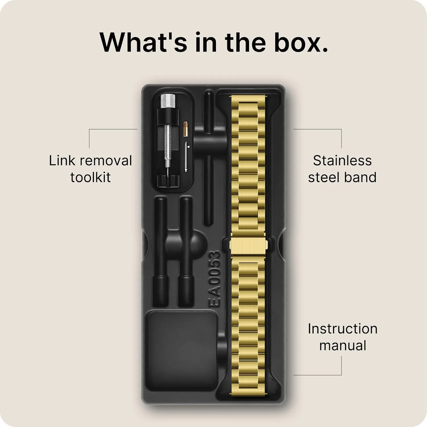 Fullmosa 20mm Quick Release Metal Watch Band for Garmin Samsung