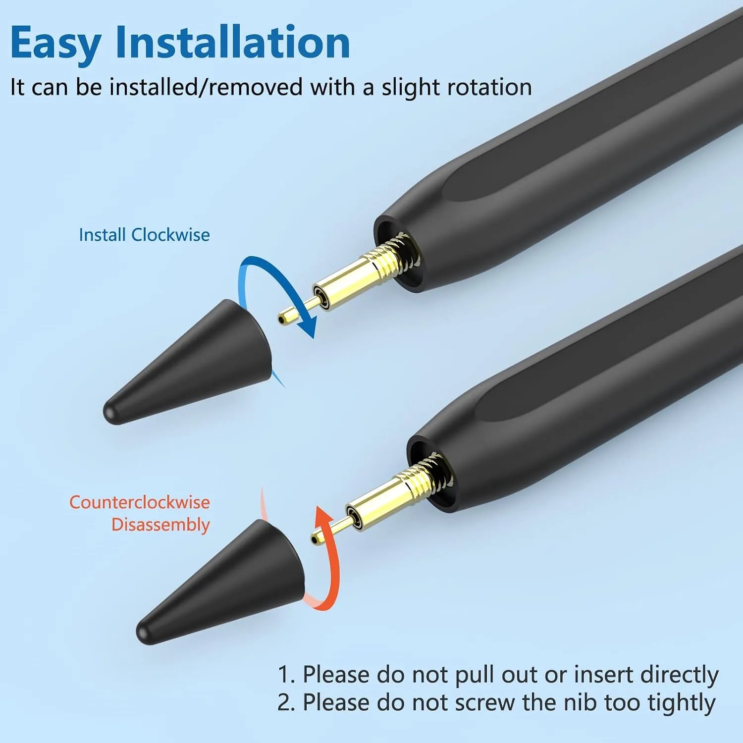 8 Pack Pencil Tips, Replacement Tips Only Compatible with Our KARFUN Pencil