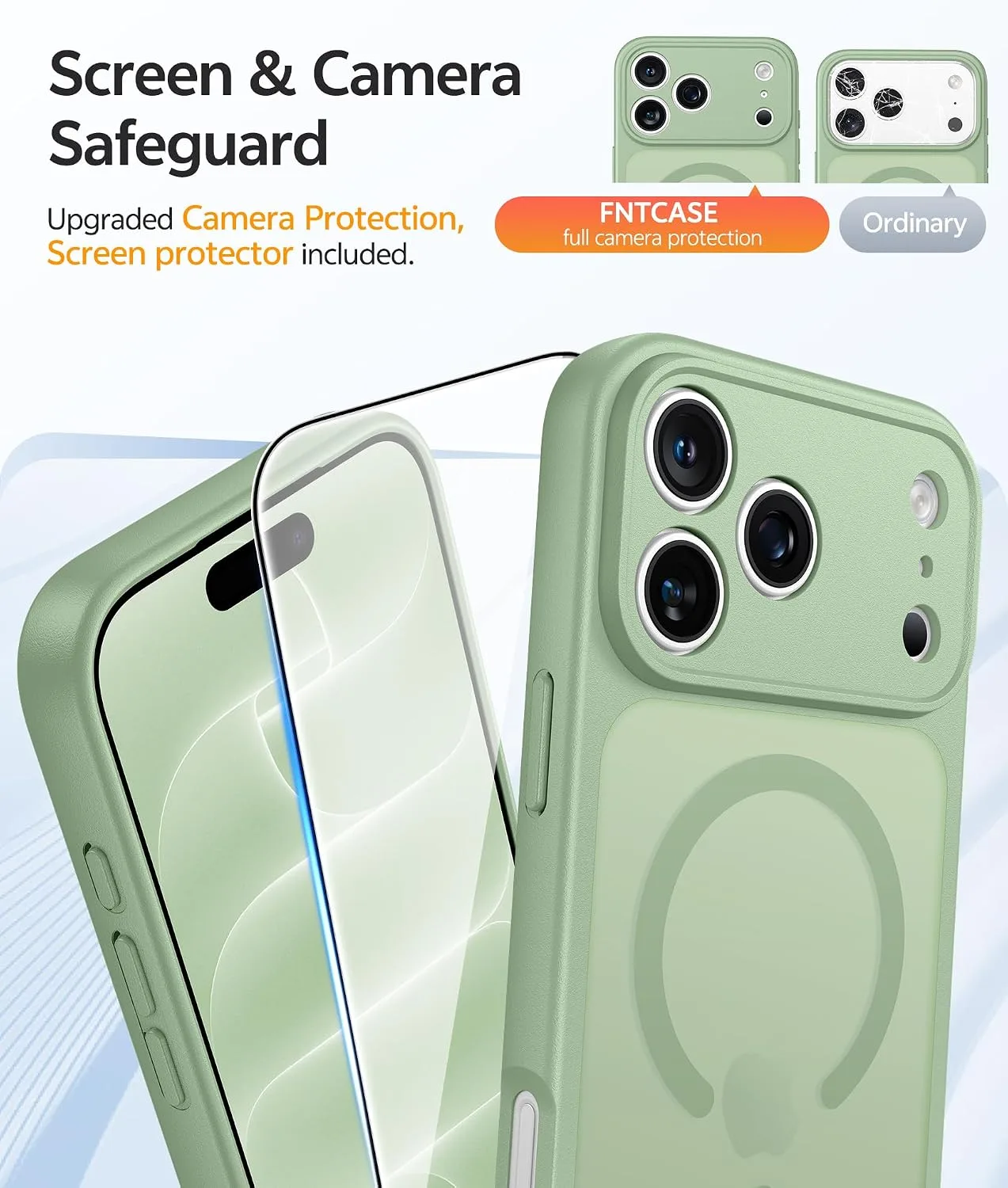 FNTCASE for iPhone 18 Pro Max / 17 Pro Max Case, Fit for Magsafe