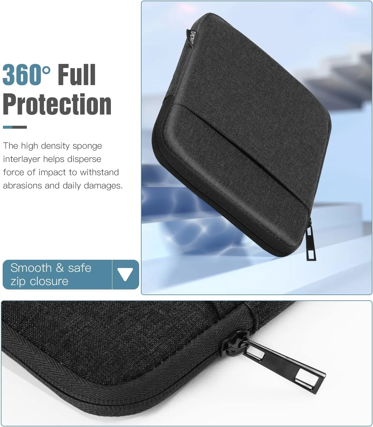 TiMOVO 6-7 Inch Sleeve Case for eReader, Black