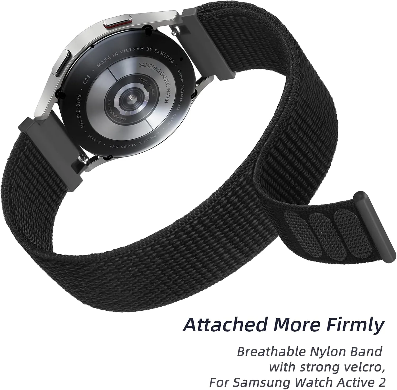Amzpas Nylon Bands Compatible with COROS PACE 4 / PACE 3 / Pro/APEX 2 Pro/APEX Pro/APEX 46mm Men Women, 22mm Soft Sport Replacement Strap for Coros Pace 4/3 Watch