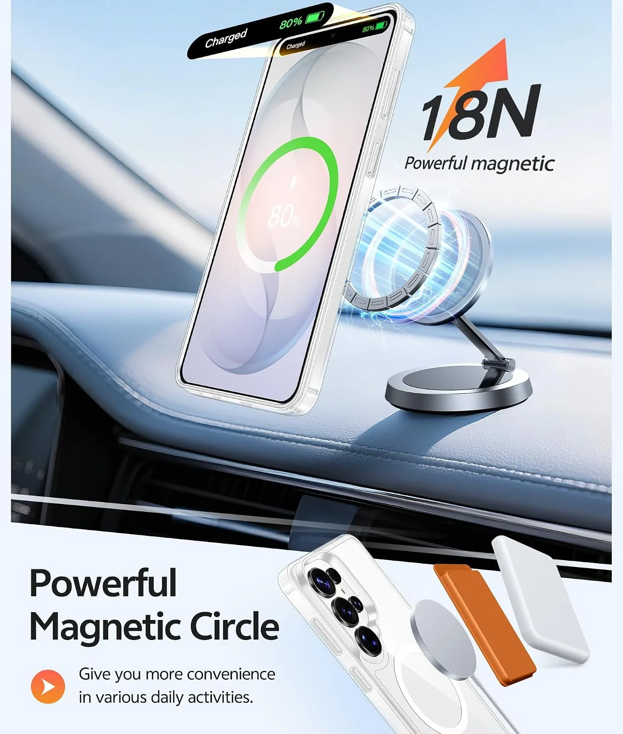 FNTCASE for Samsung Galaxy S26 Ultra Case Clear, Fit for Magsafe