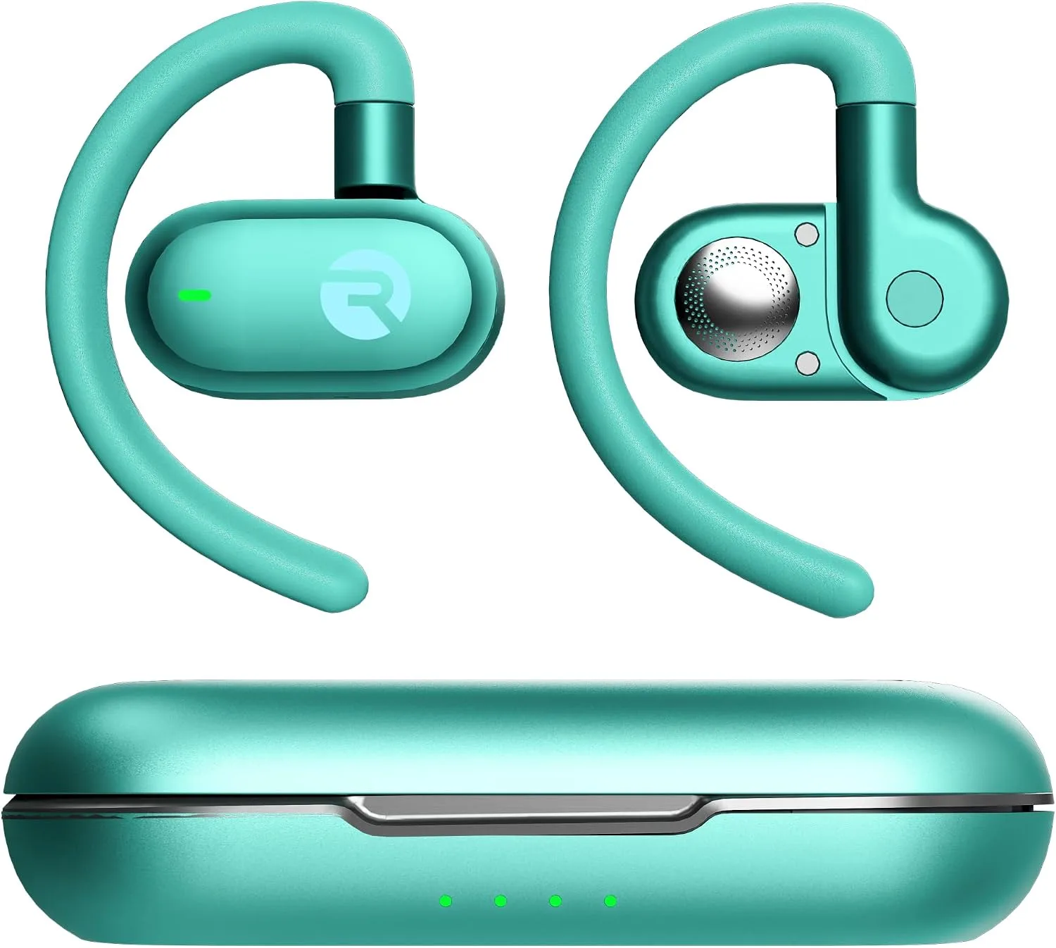 Raycon Fitness Open Ear Earbuds – Open Ear Headphones, Earbuds Wireless Bluetooth, Running Headphones, Sweat & Water-Resistant Earphones, 40 Hours Battery Life (Mint)
