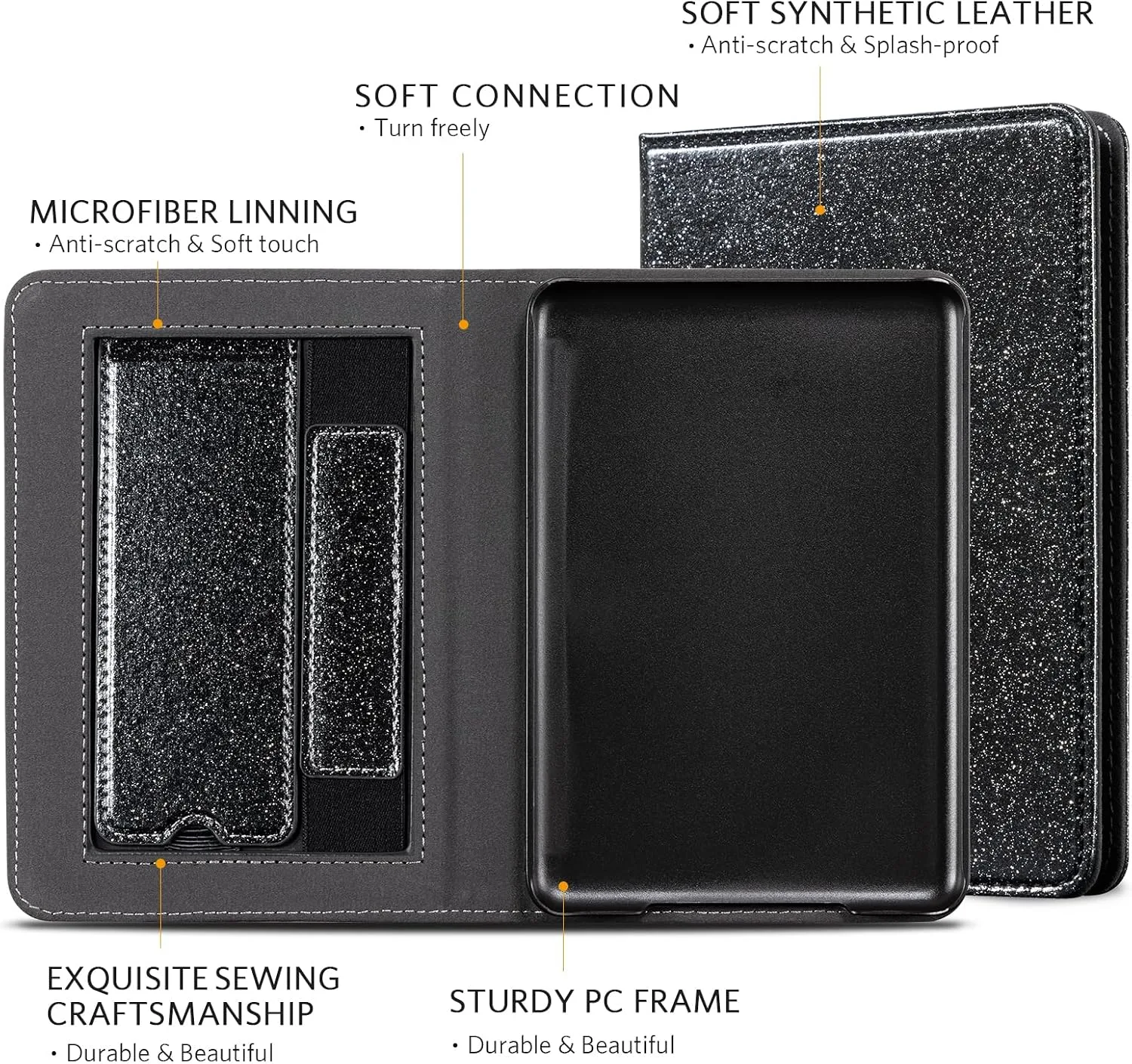 CoBak Case with Stand for for 6" Kindle (2024 & 2022, 11th Gen)