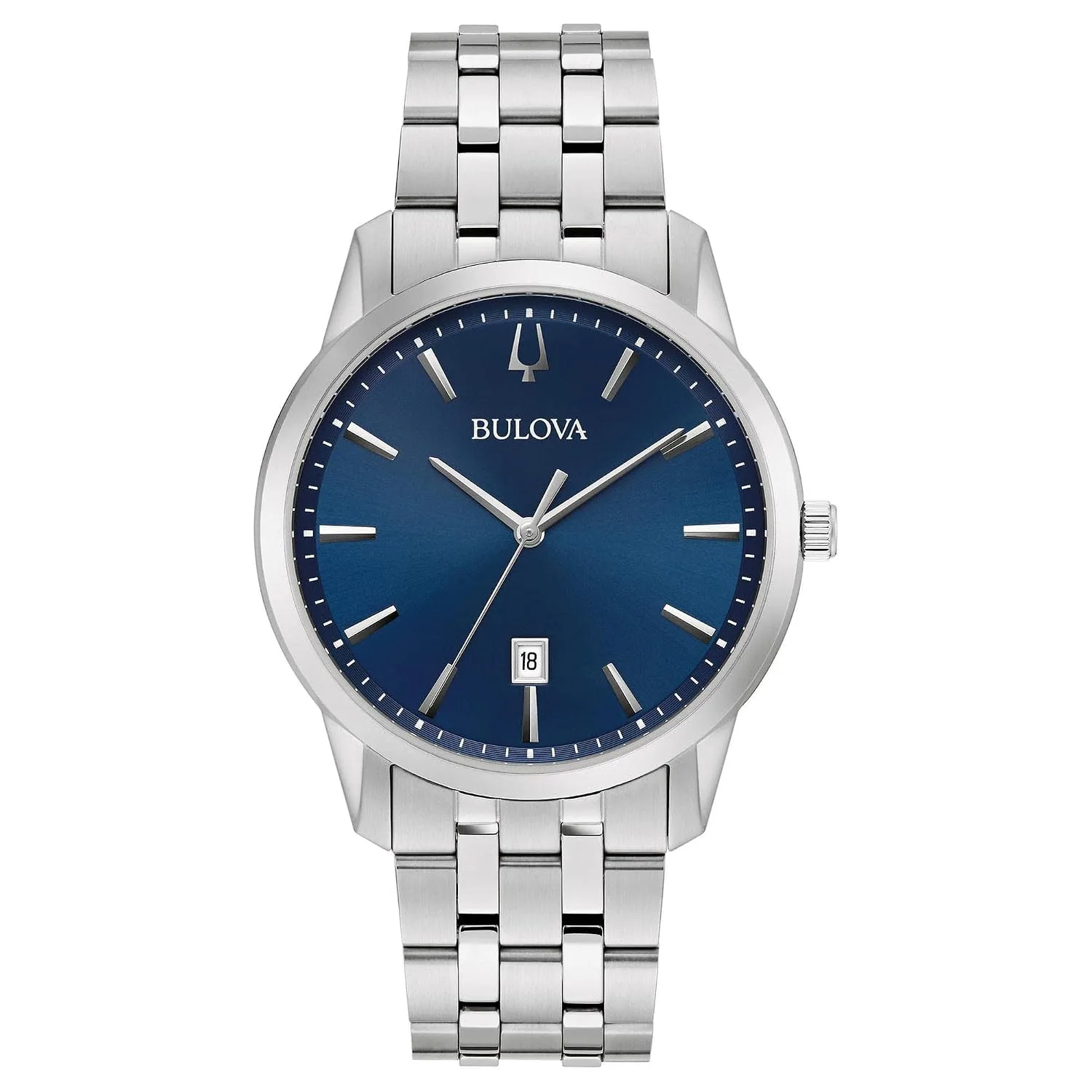 Bulova Men's Classic Sutton 3-Hand Calendar Date Quartz Watch, 40mm