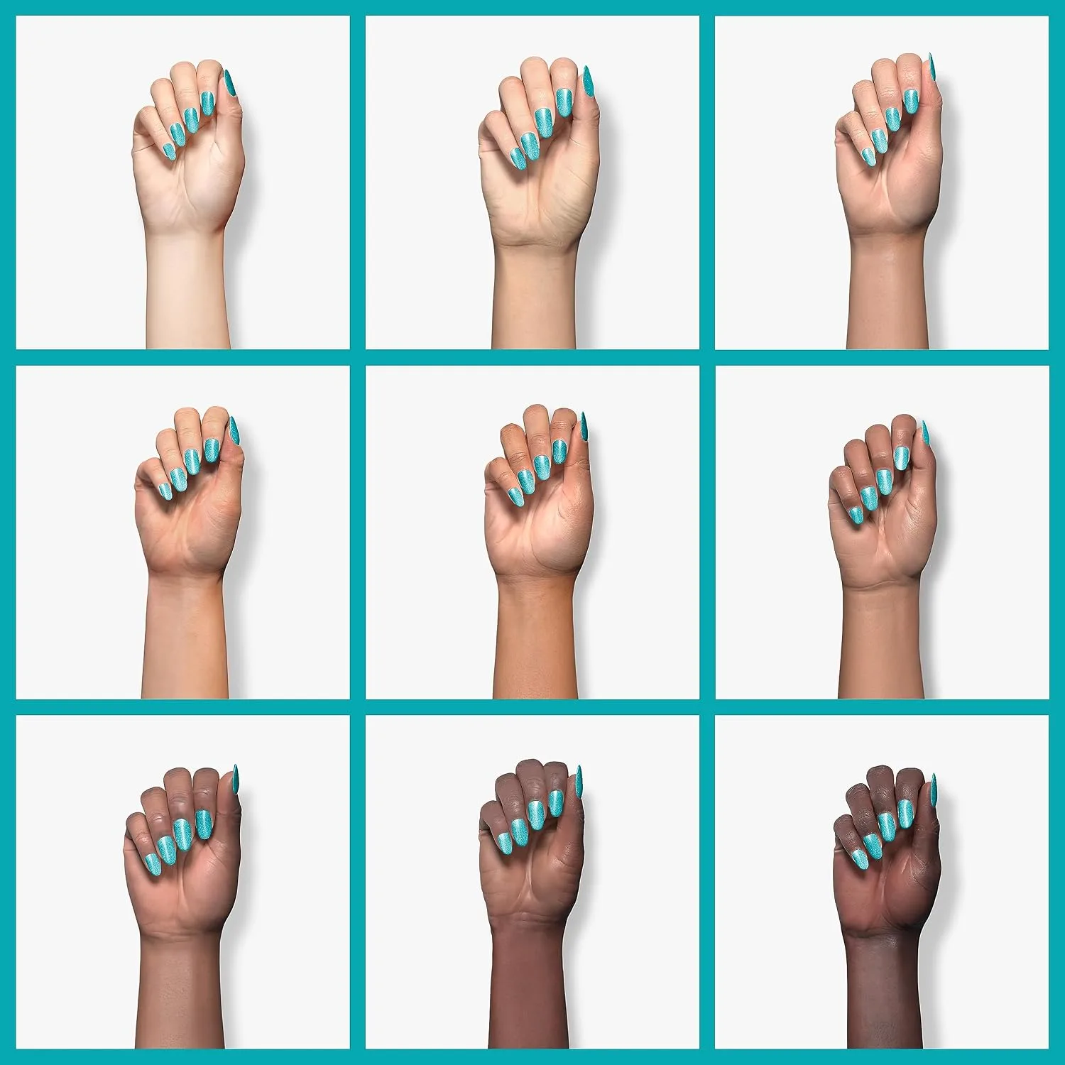 ILNP Aria - Sky Blue Ultra Holographic Nail Polish, Chip Resistant Manicure, Non-Toxic Nail Lacquer, Vegan, Cruelty Free, 12ml