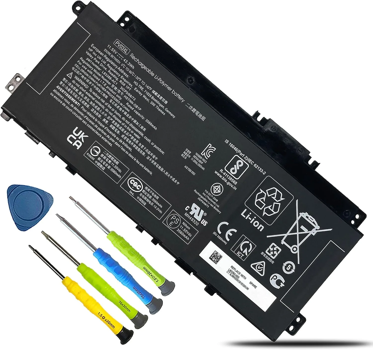 PV03XL PP03XL L83388-AC1 Battery for HP Pavilion x360 14M-DW