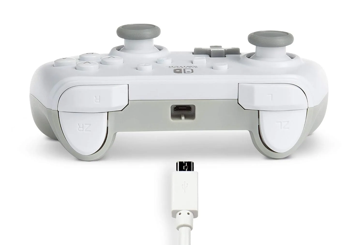 PowerA Wired Controller for Nintendo Switch - White, Gamepad, Game controller, Wired controller, Officially licensed
