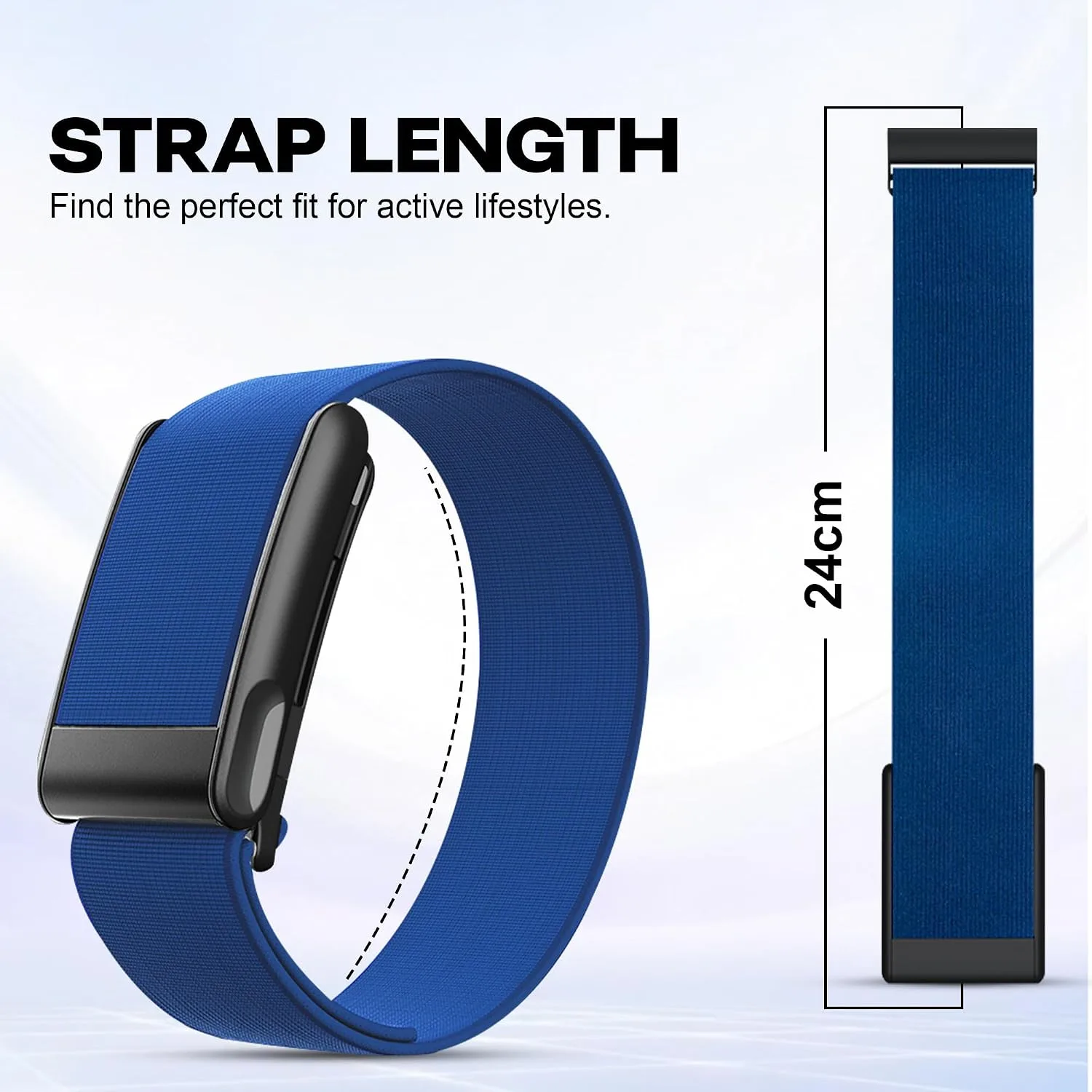 DADO HydroKnit Waterproof Nylon Sport Band Compatible with WHOOP 5.0, One, Peak, and Life | Elastic, Fast-Drying, Water-Resistant, and Comfortable Strap for Active Lifestyles