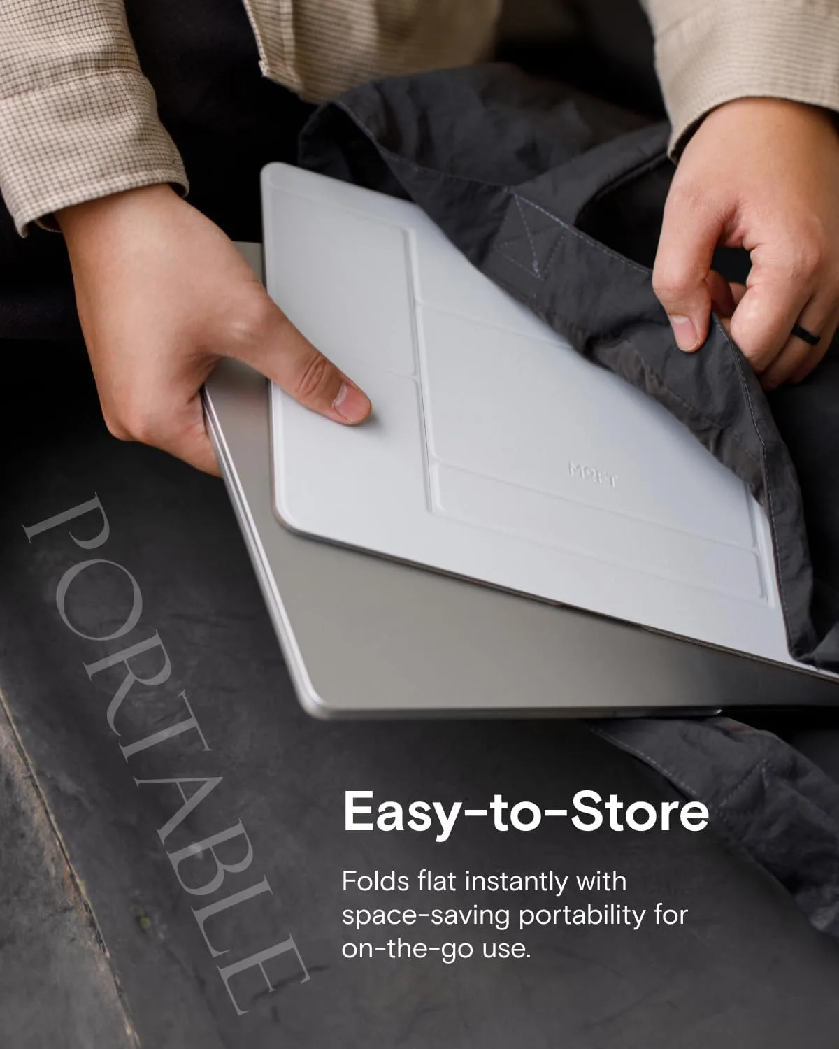 MOFT Invisible Laptop Stand, Stick-Free Tablet&Laptop Riser for Mobile Work