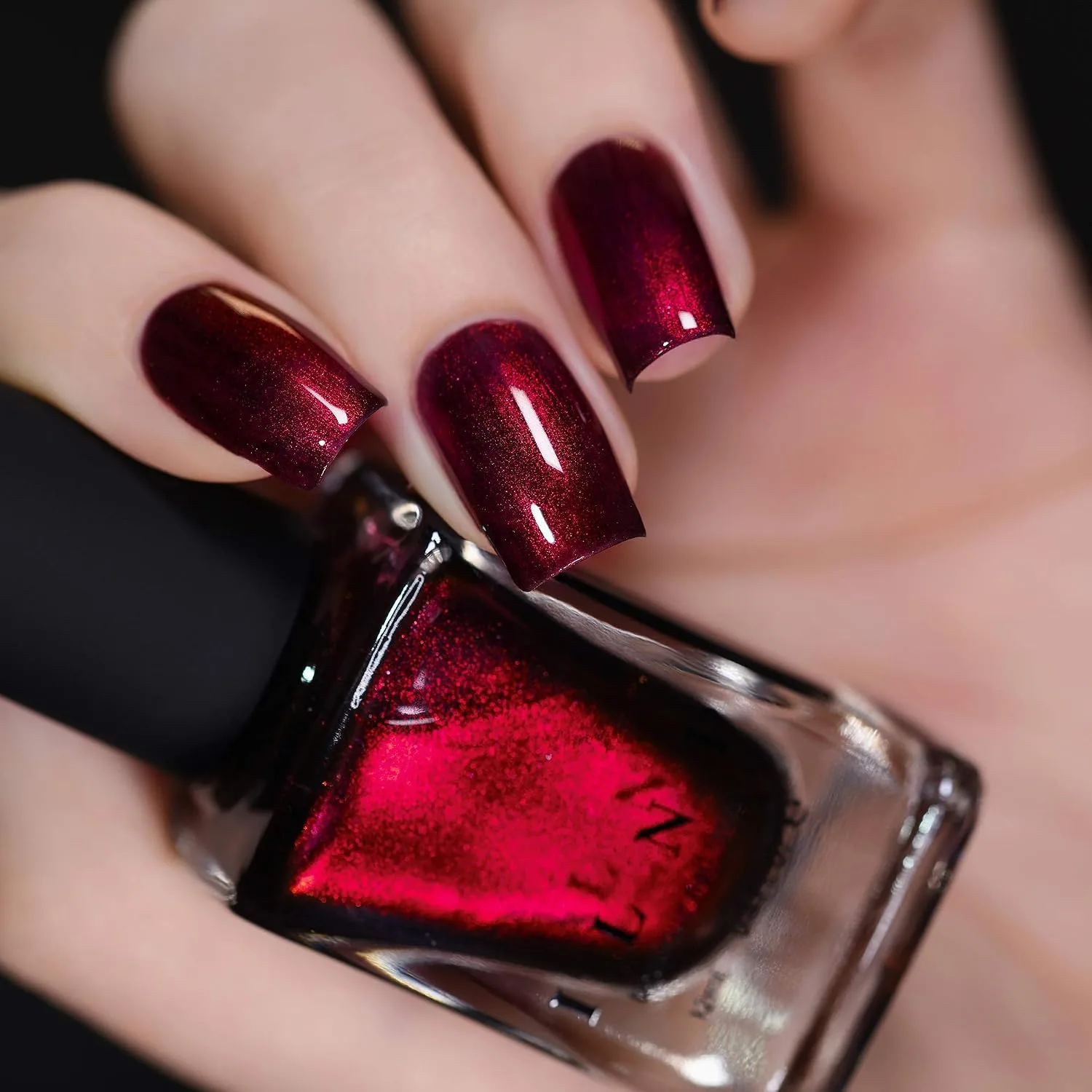 ILNP Dear Santa - Deep Burgundy Duochrome Nail Polish