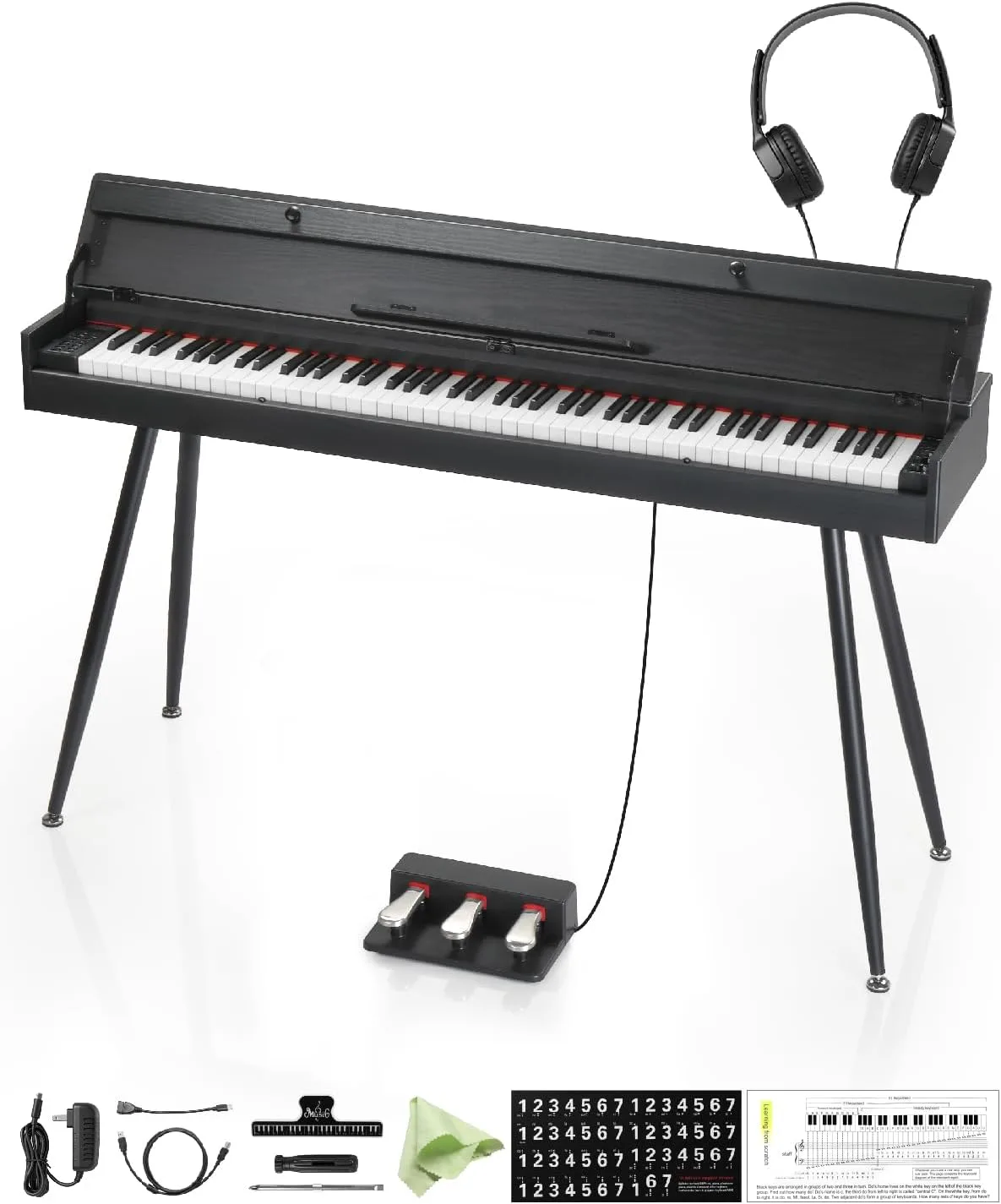 Ktaxon 88 Key Keyboard Piano Kit, Full Size Digital Piano Keyboard