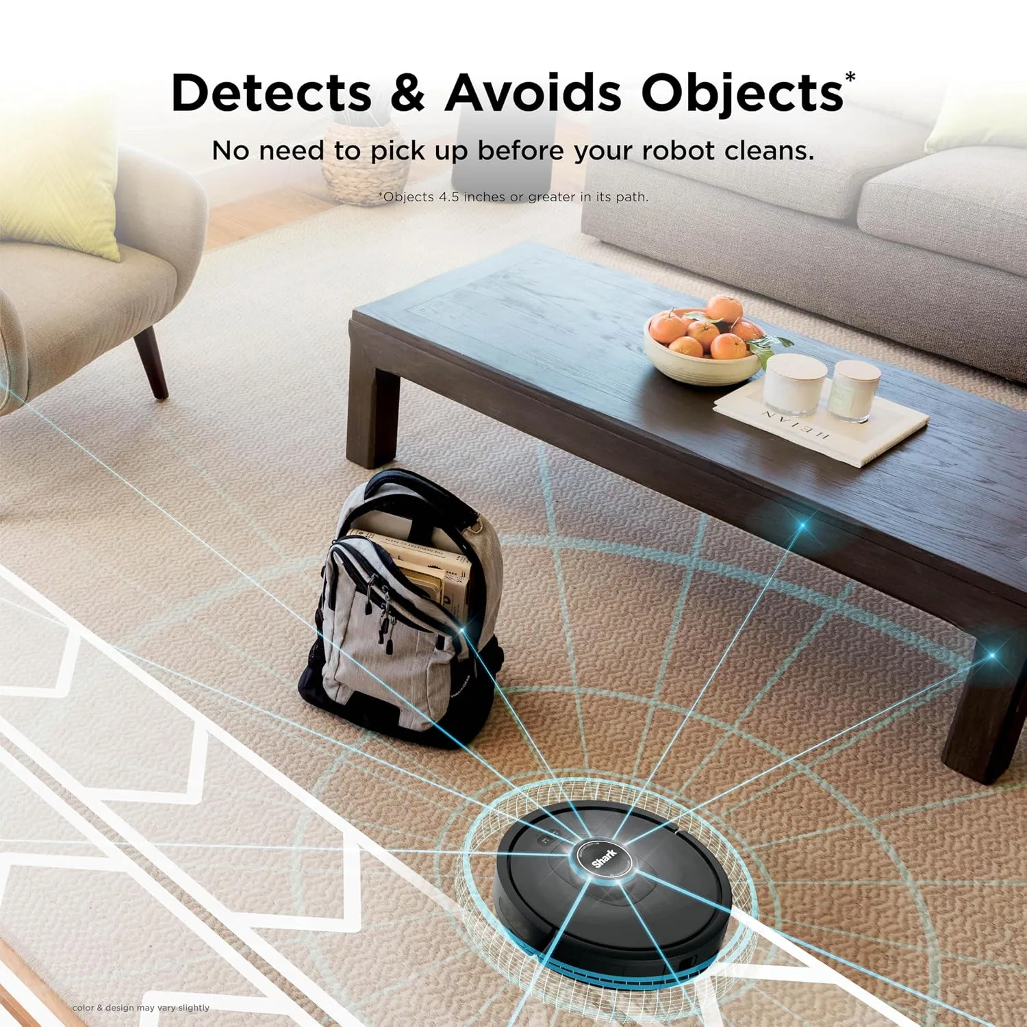 Shark AV2501S AI Ultra Robot Vacuum, with Matrix Clean, Home Mapping, 30-Day Capacity HEPA Bagless Self Empty Base, Perfect for Pet Hair, Wifi, Dark Grey