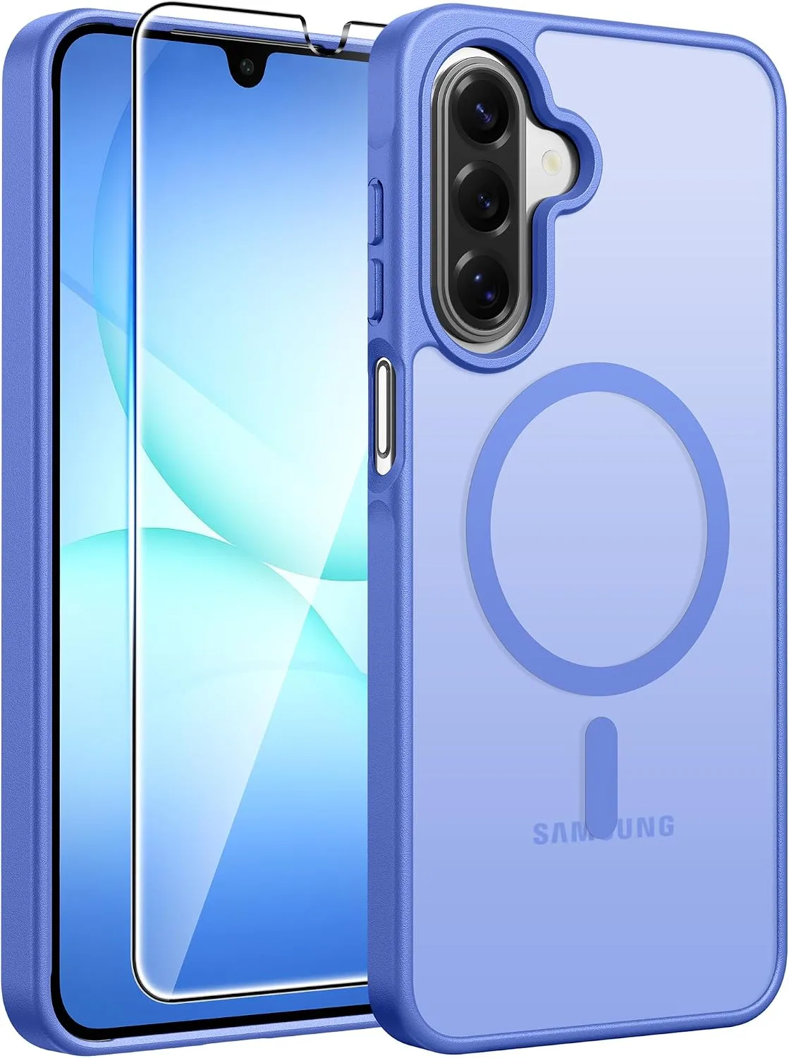 Funda para Samsung Galaxy A17/A16 5G Fntcase Ultramarine con protector de pantalla