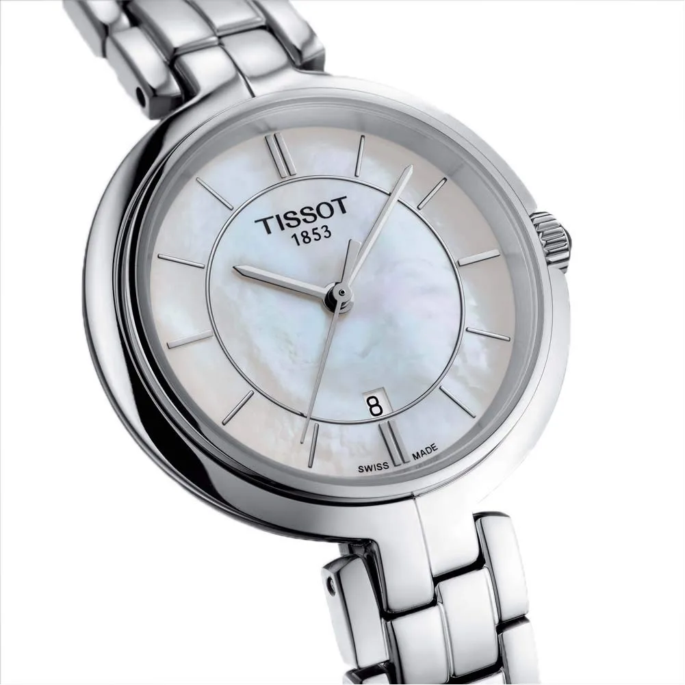 Tissot Flamingo, Swiss Quartz, 30mm, Pink Dial with Diamonds, Women's Watch