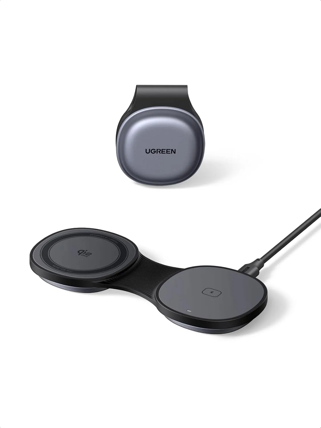 UGREEN MagFlow 25W Pocket-Sized 2-in-1 Foldable Wireless Charger