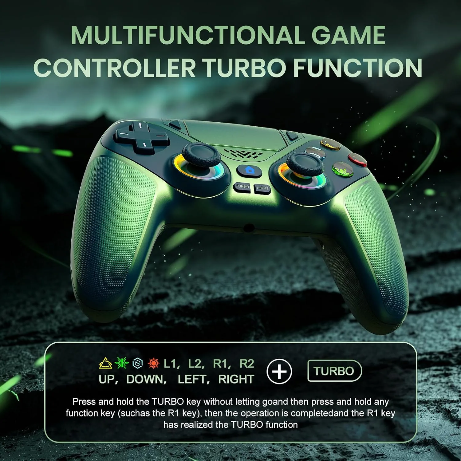 Gamrombo LED Wireless Controller for PS5