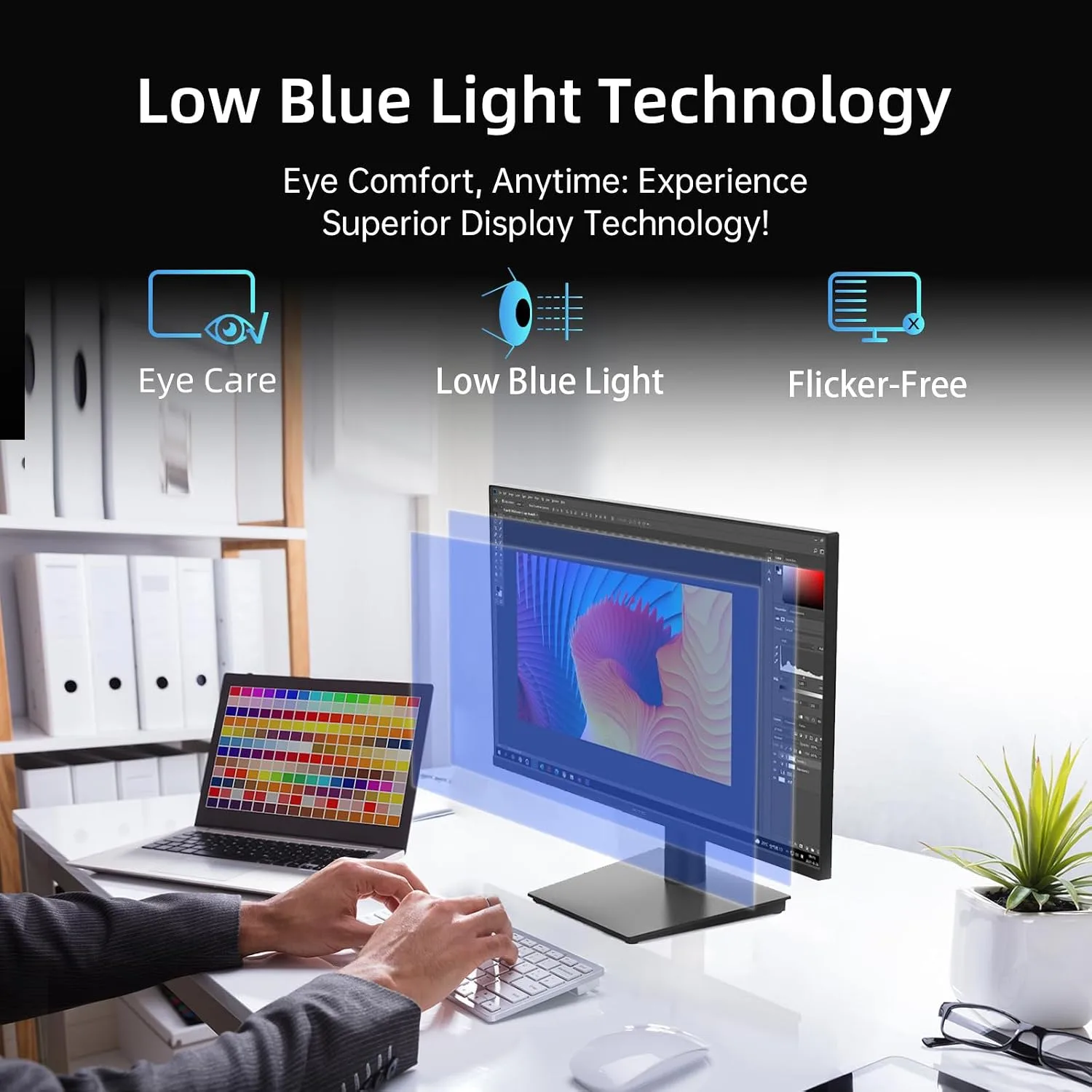 KTC 24 Inch Monitor 100Hz, FHD 1080P Computer Monitor, 4000:1, H24V27