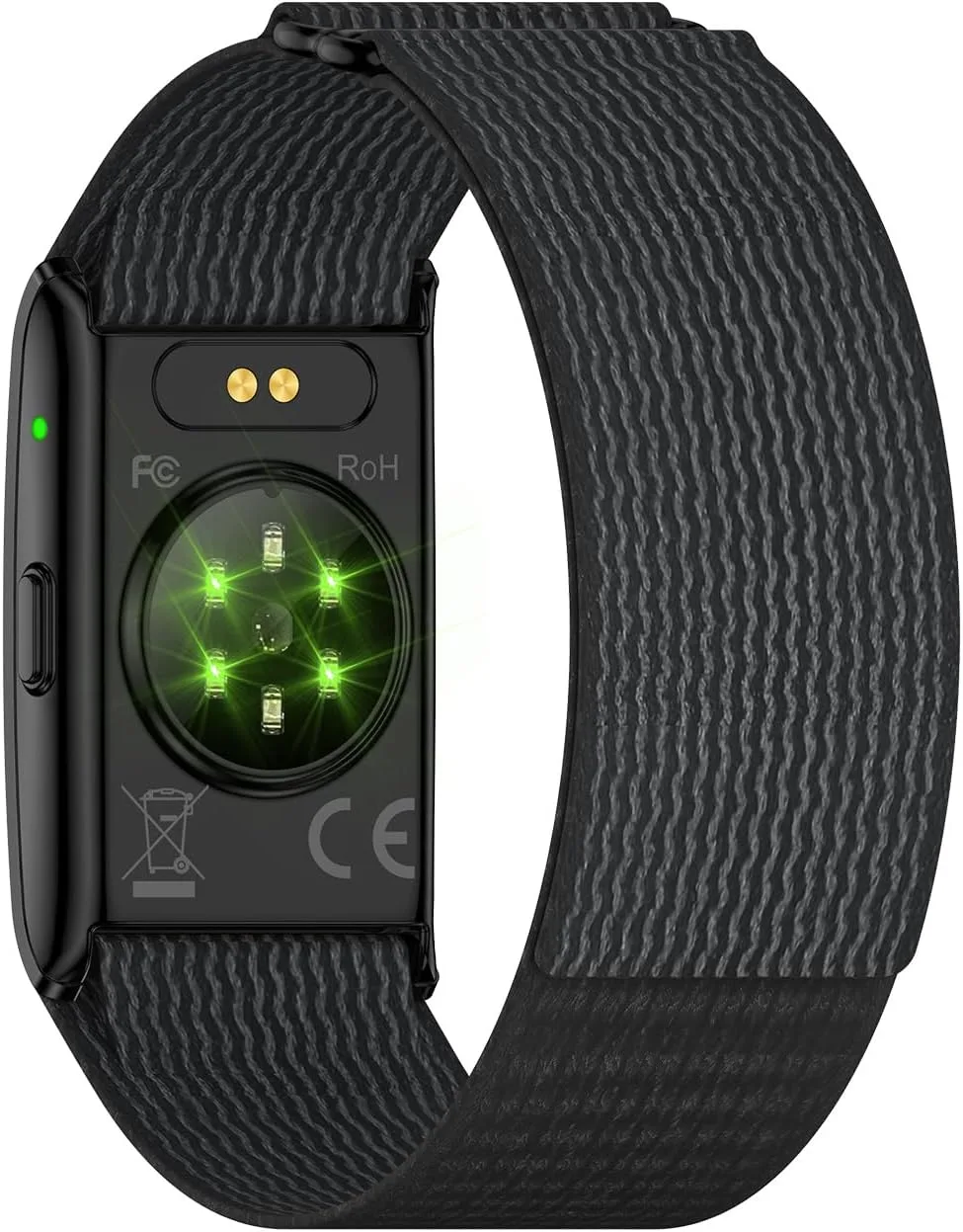 50+ Days Battery Life Fitness Tracker with Micro LED Display (Black)