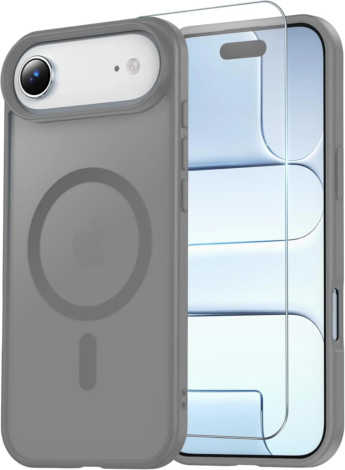 Temdan for iPhone AIR Case with Screen Protector Titanium Gray